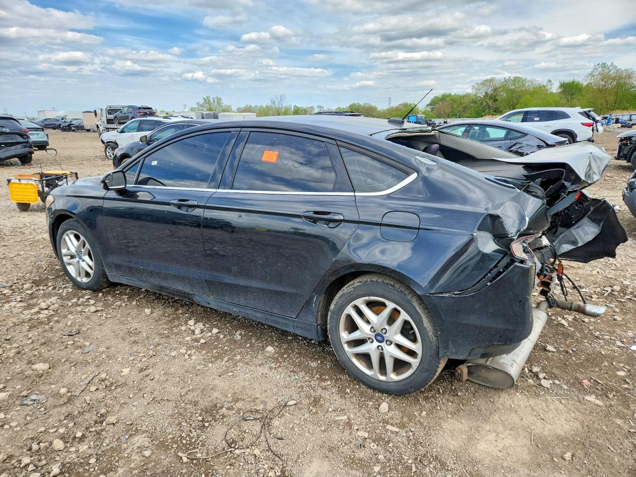 2014 Ford Fusion Se Black vin: 1FA6P0H73E5374626