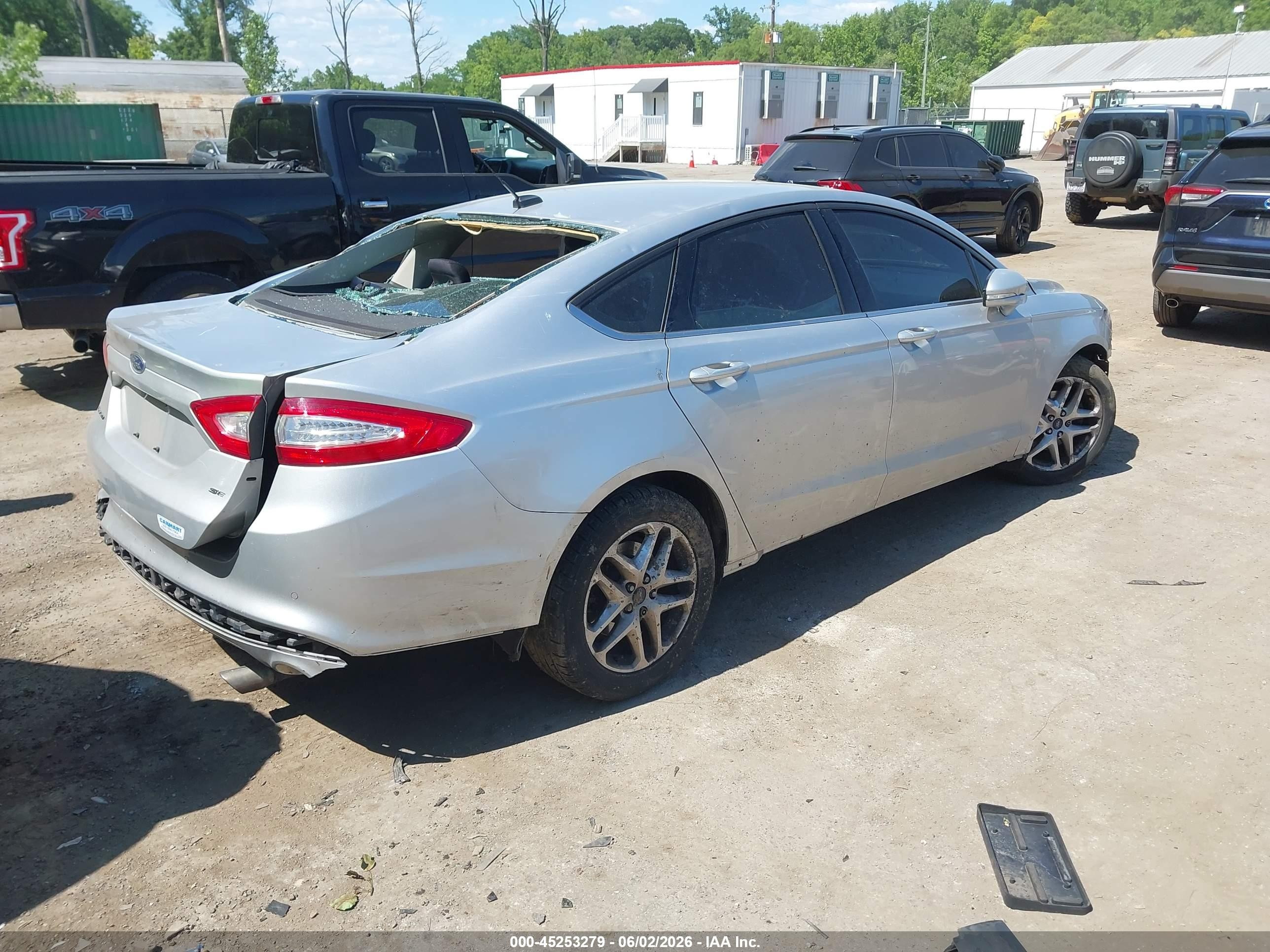 2014 Ford Fusion Se Silver vin: 1FA6P0H73E5375940
