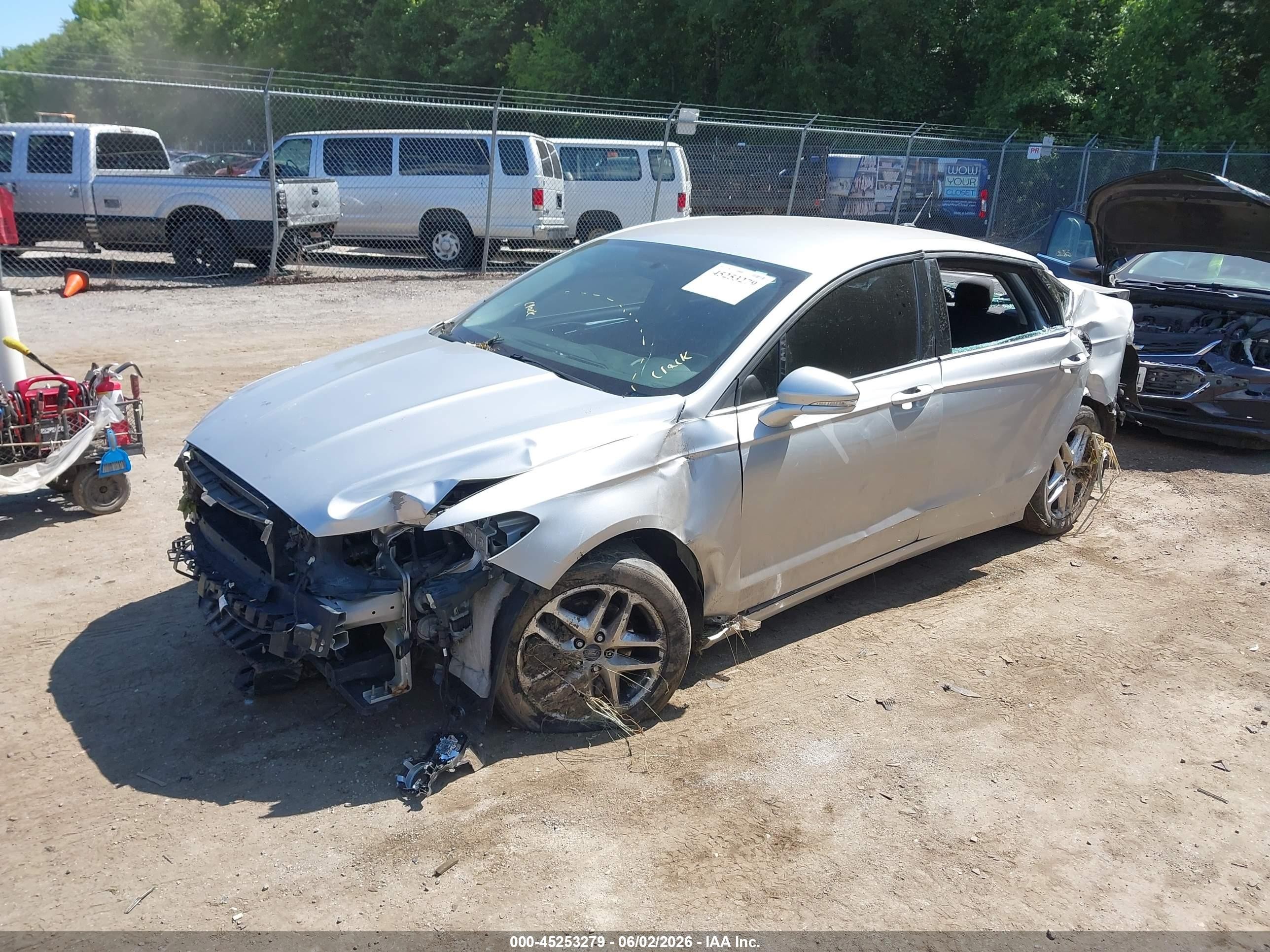 2014 Ford Fusion Se Silver vin: 1FA6P0H73E5375940