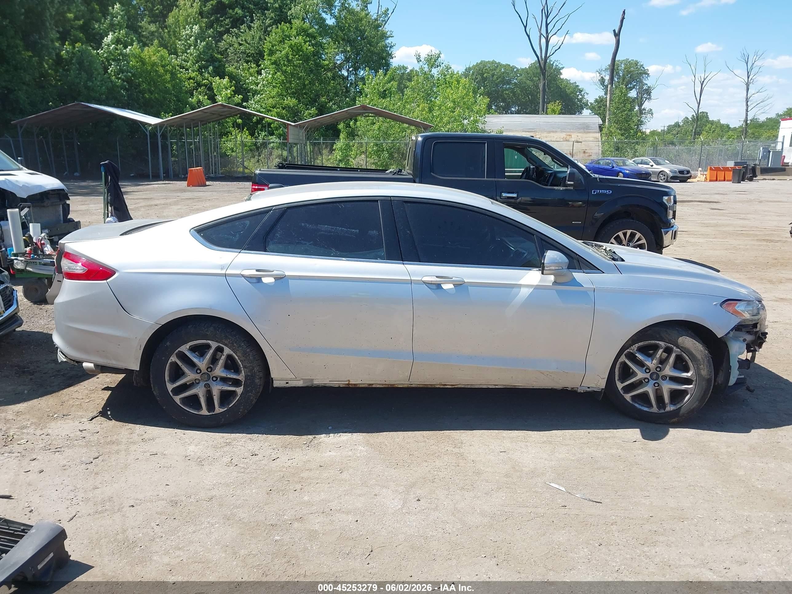 2014 Ford Fusion Se Silver vin: 1FA6P0H73E5375940