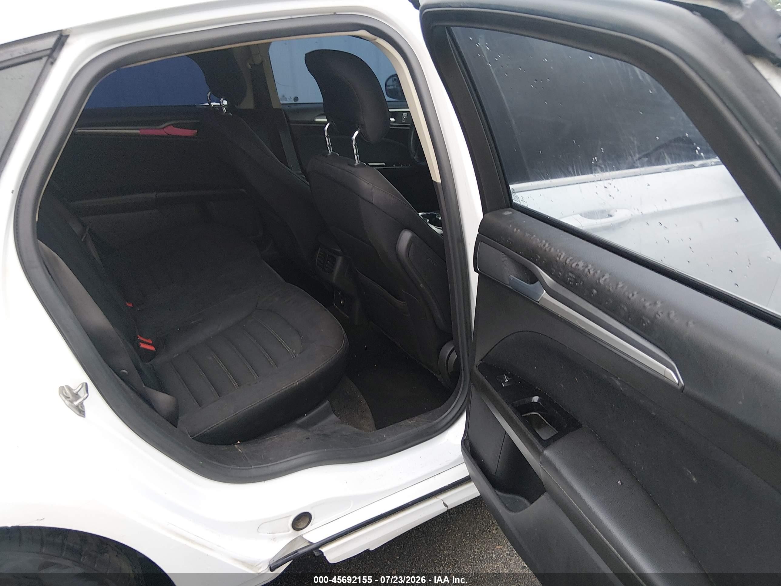 2014 Ford Fusion Se White vin: 1FA6P0H73E5379129