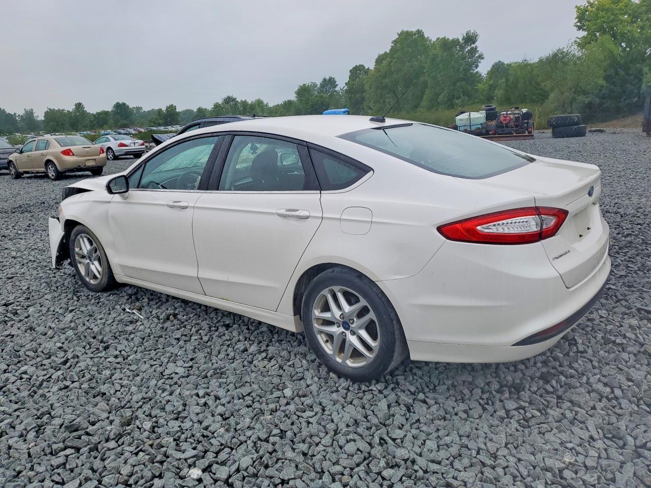 2014 Ford Fusion Se White vin: 1FA6P0H73E5385514