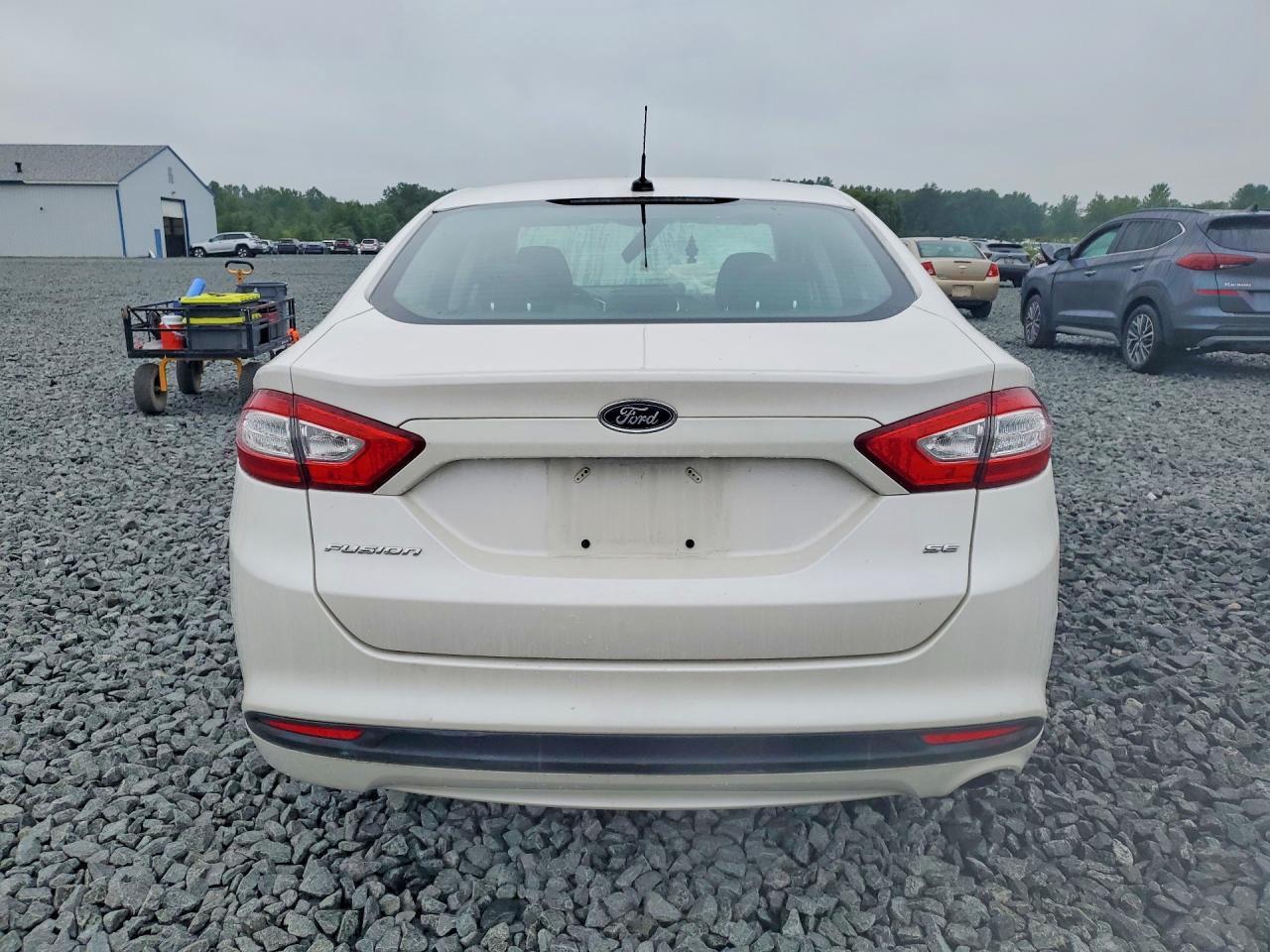 2014 Ford Fusion Se White vin: 1FA6P0H73E5385514