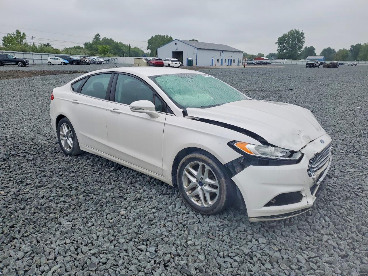 2014 Ford Fusion Se White vin: 1FA6P0H73E5385514