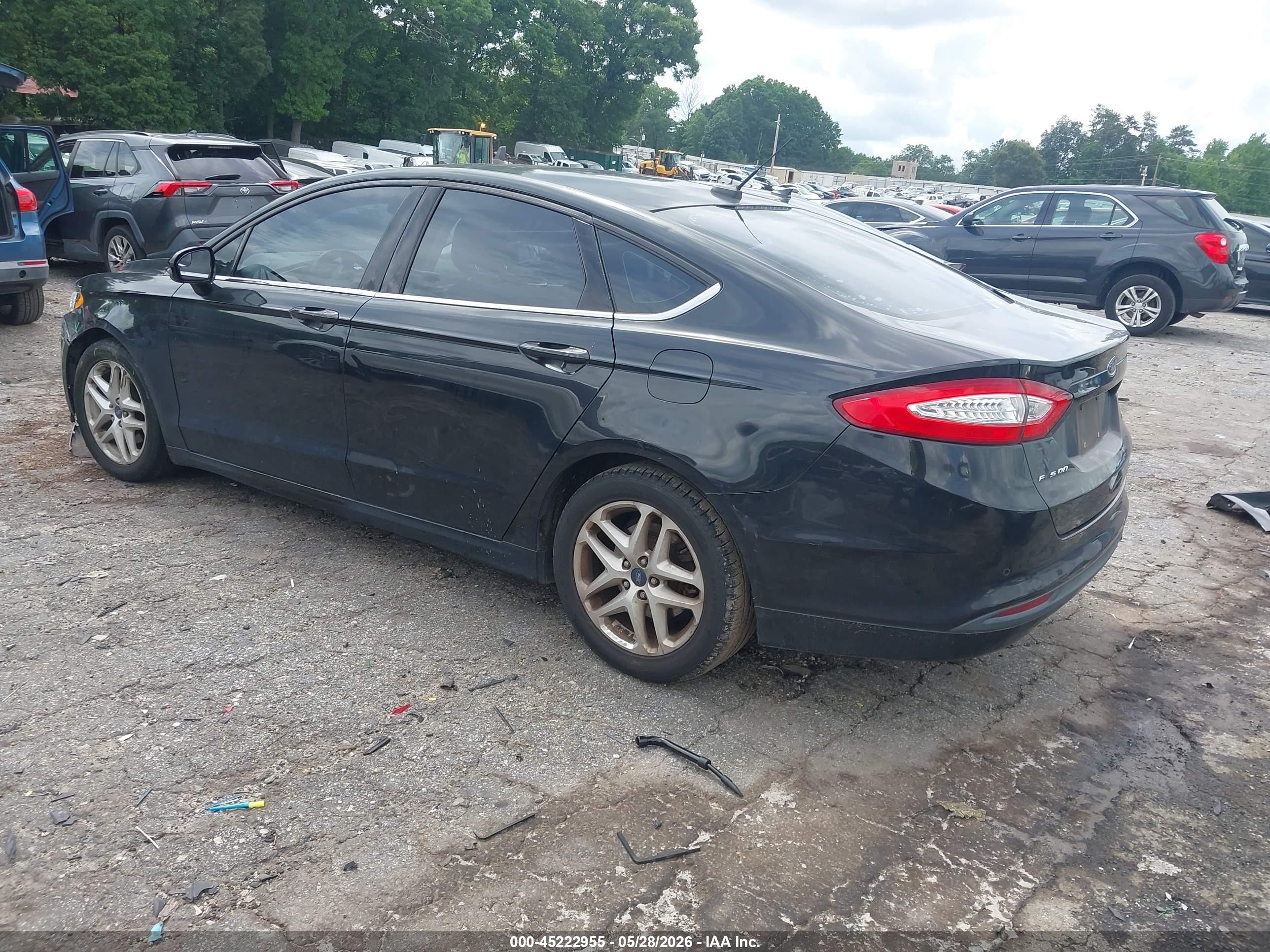 2014 Ford Fusion Se Black vin: 1FA6P0H73E5398151