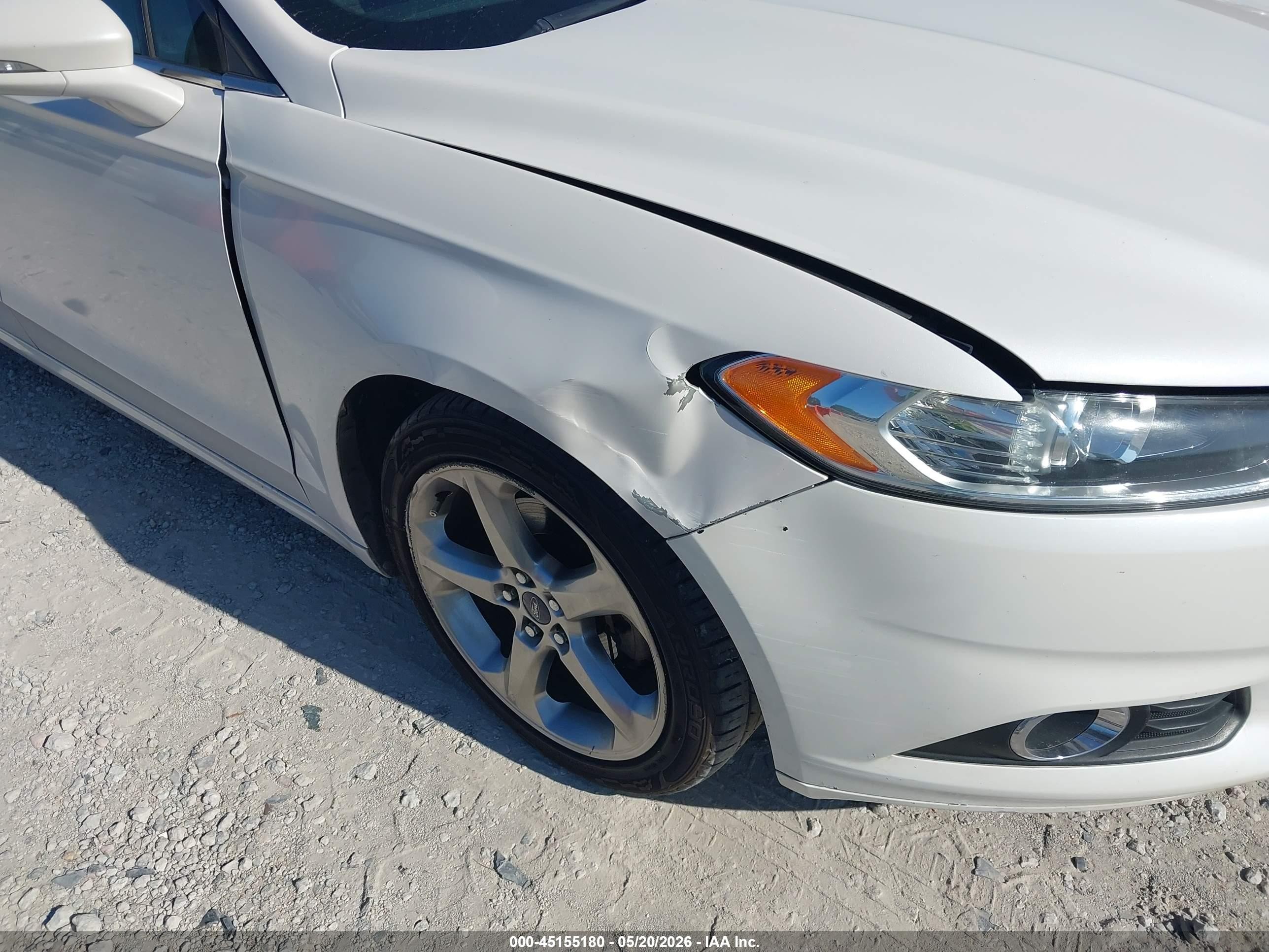 2014 Ford Fusion Se White vin: 1FA6P0H73E5399431