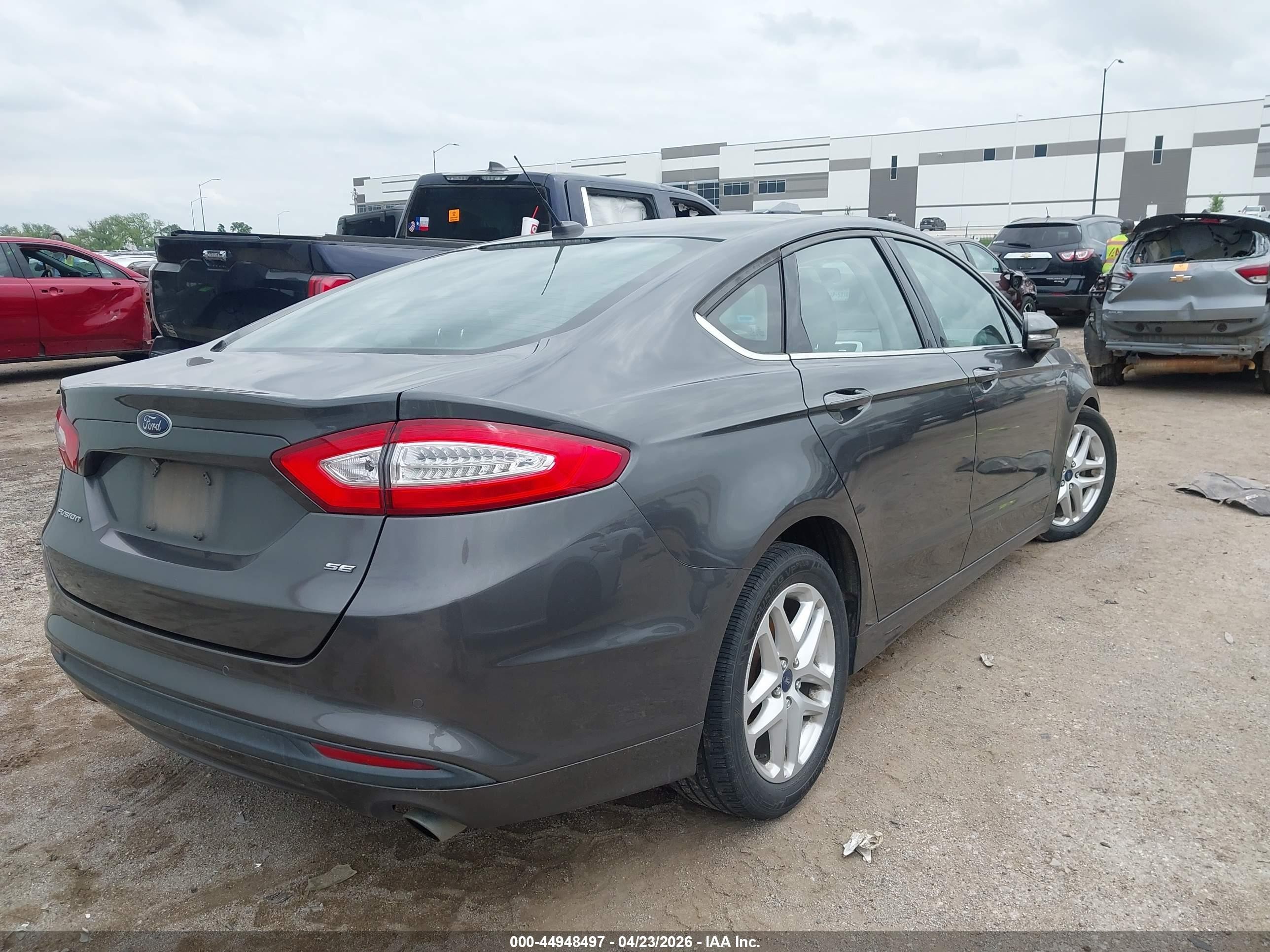 2015 Ford Fusion Se Gray vin: 1FA6P0H73F5102756