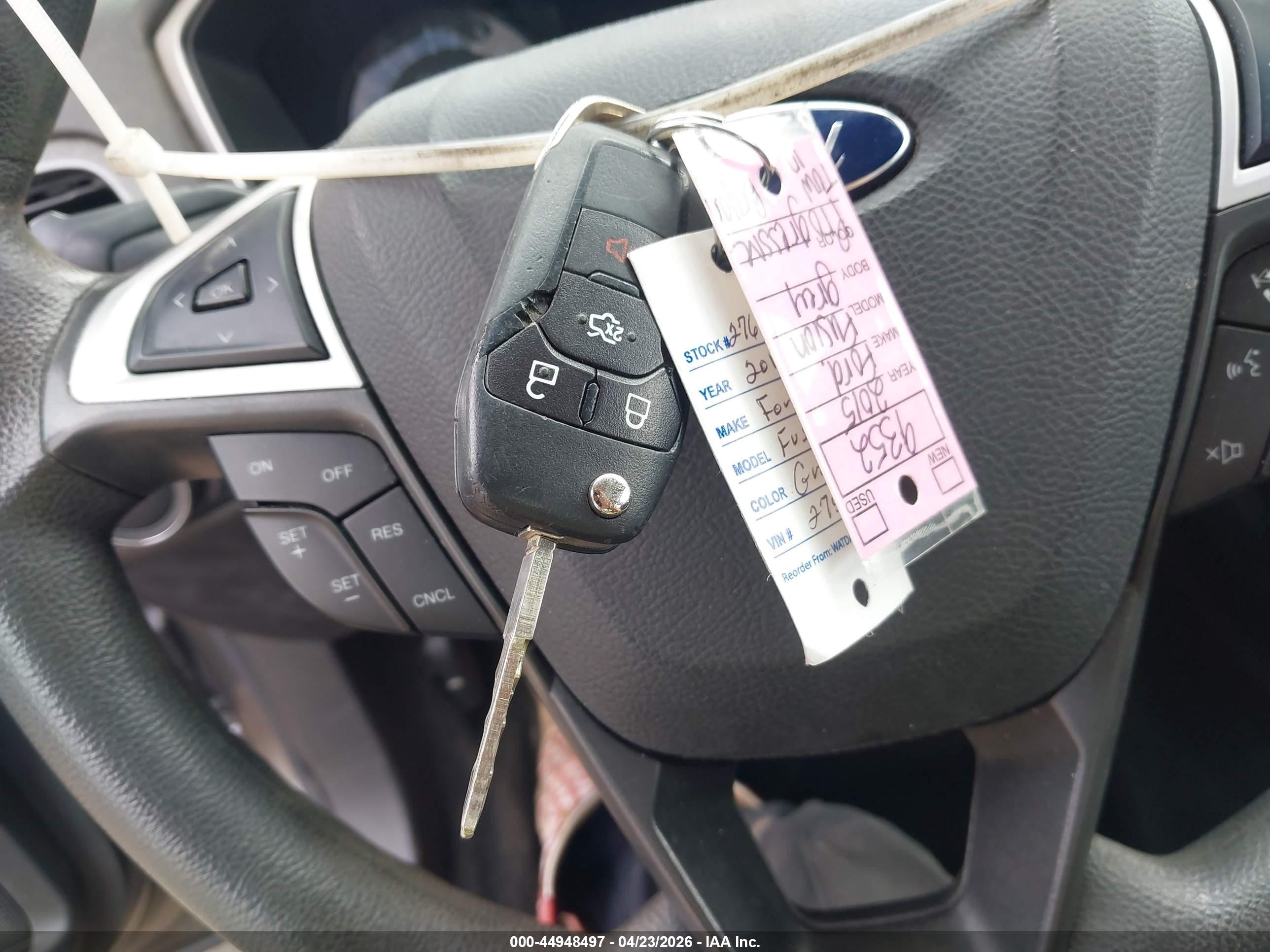 2015 Ford Fusion Se Gray vin: 1FA6P0H73F5102756
