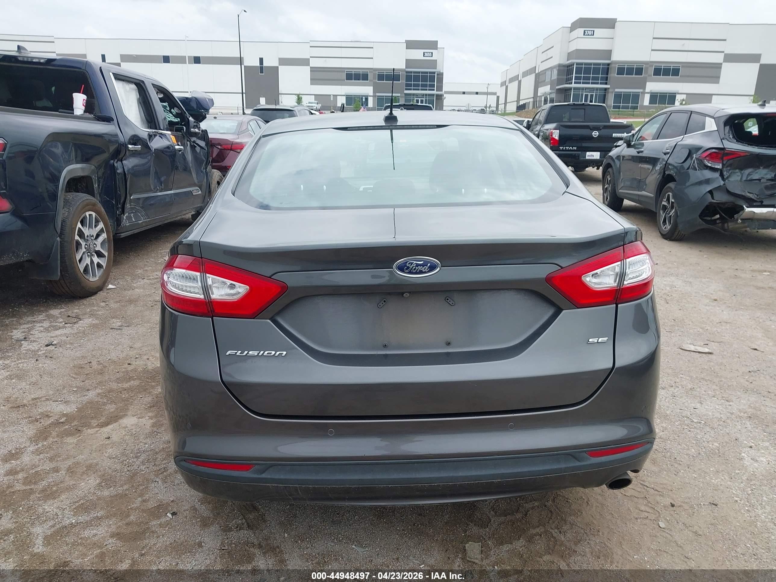 2015 Ford Fusion Se Gray vin: 1FA6P0H73F5102756