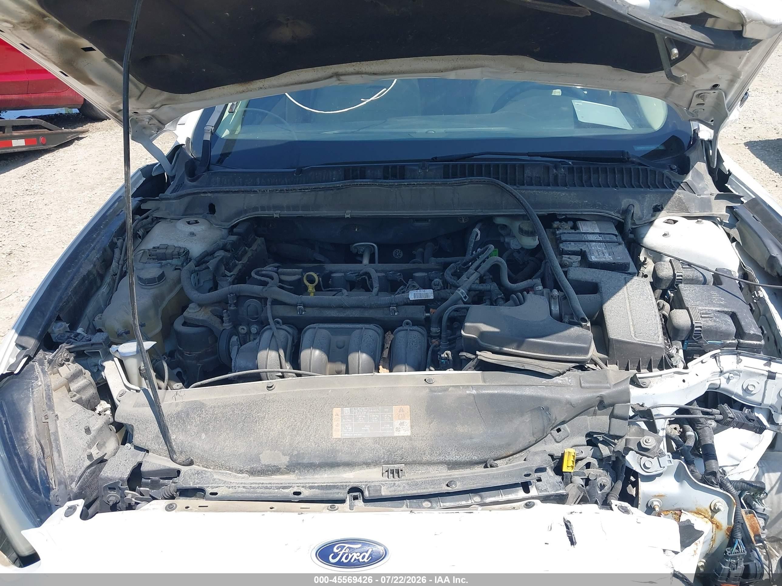 2015 Ford Fusion Se White vin: 1FA6P0H73F5124501