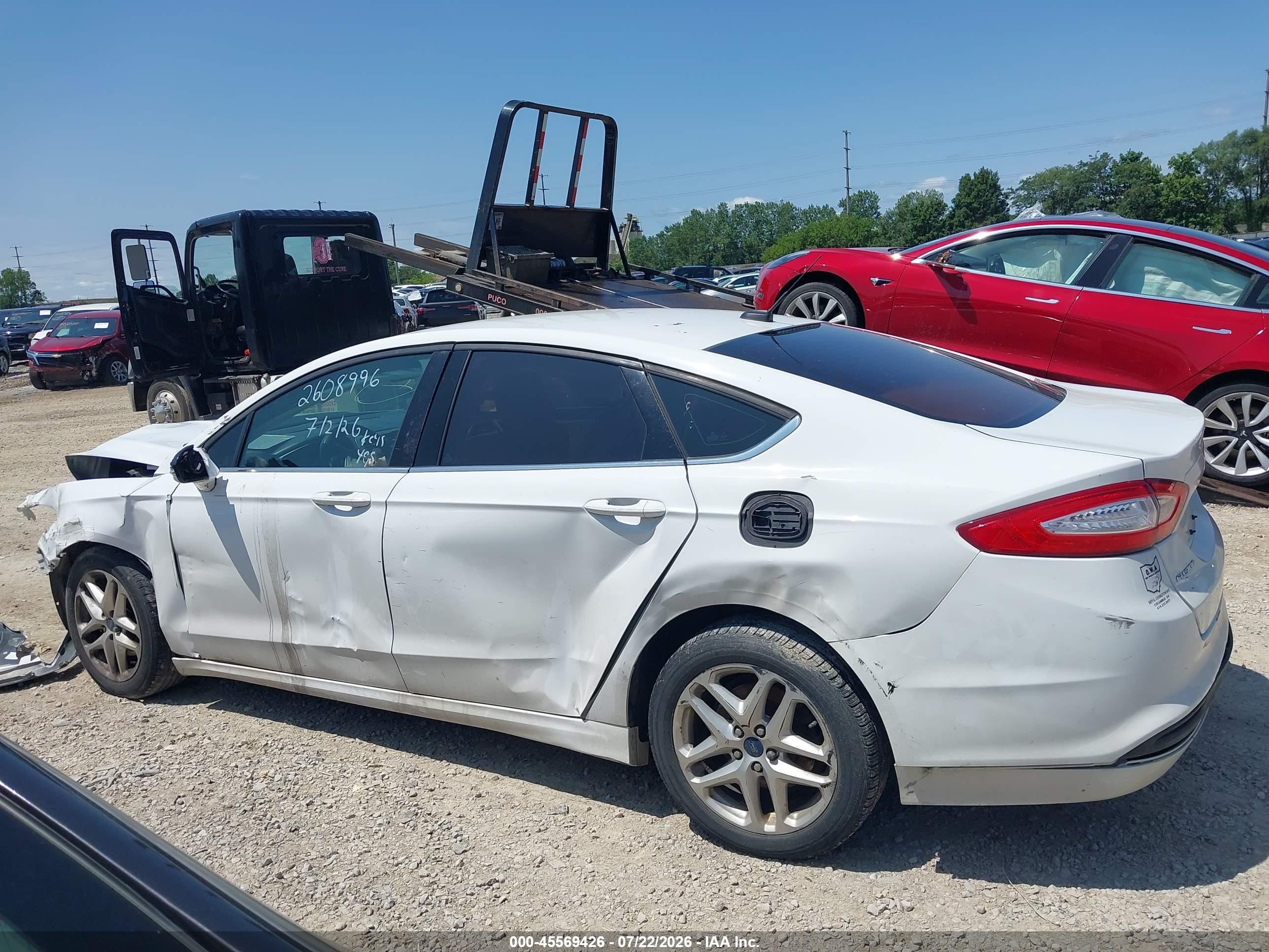 2015 Ford Fusion Se White vin: 1FA6P0H73F5124501