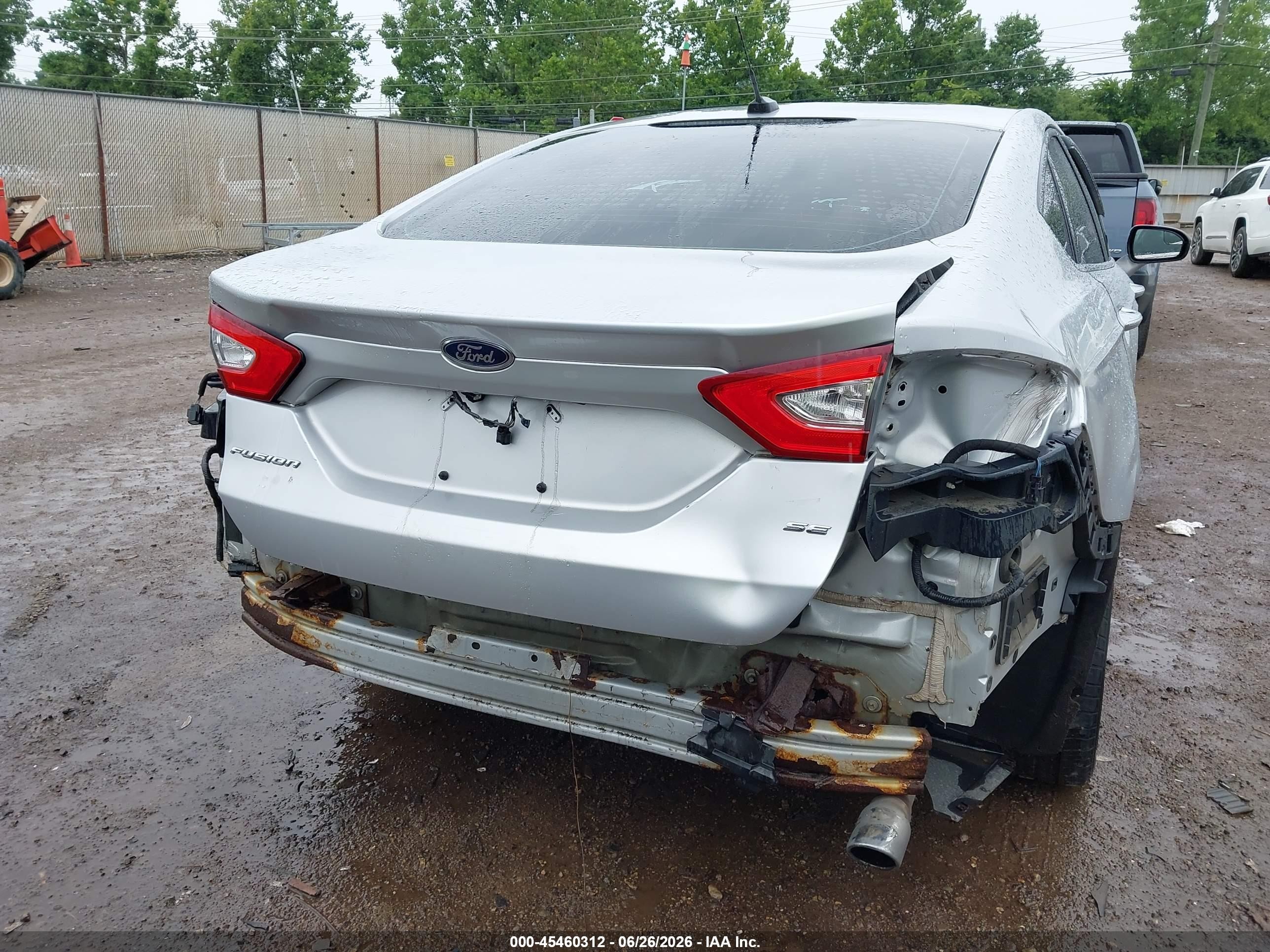2015 Ford Fusion Se Silver vin: 1FA6P0H73F5128175