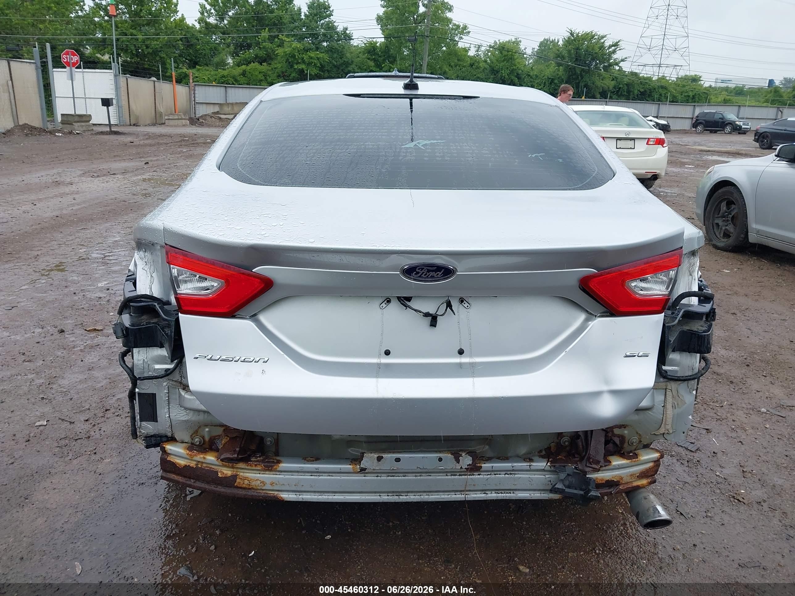 2015 Ford Fusion Se Silver vin: 1FA6P0H73F5128175