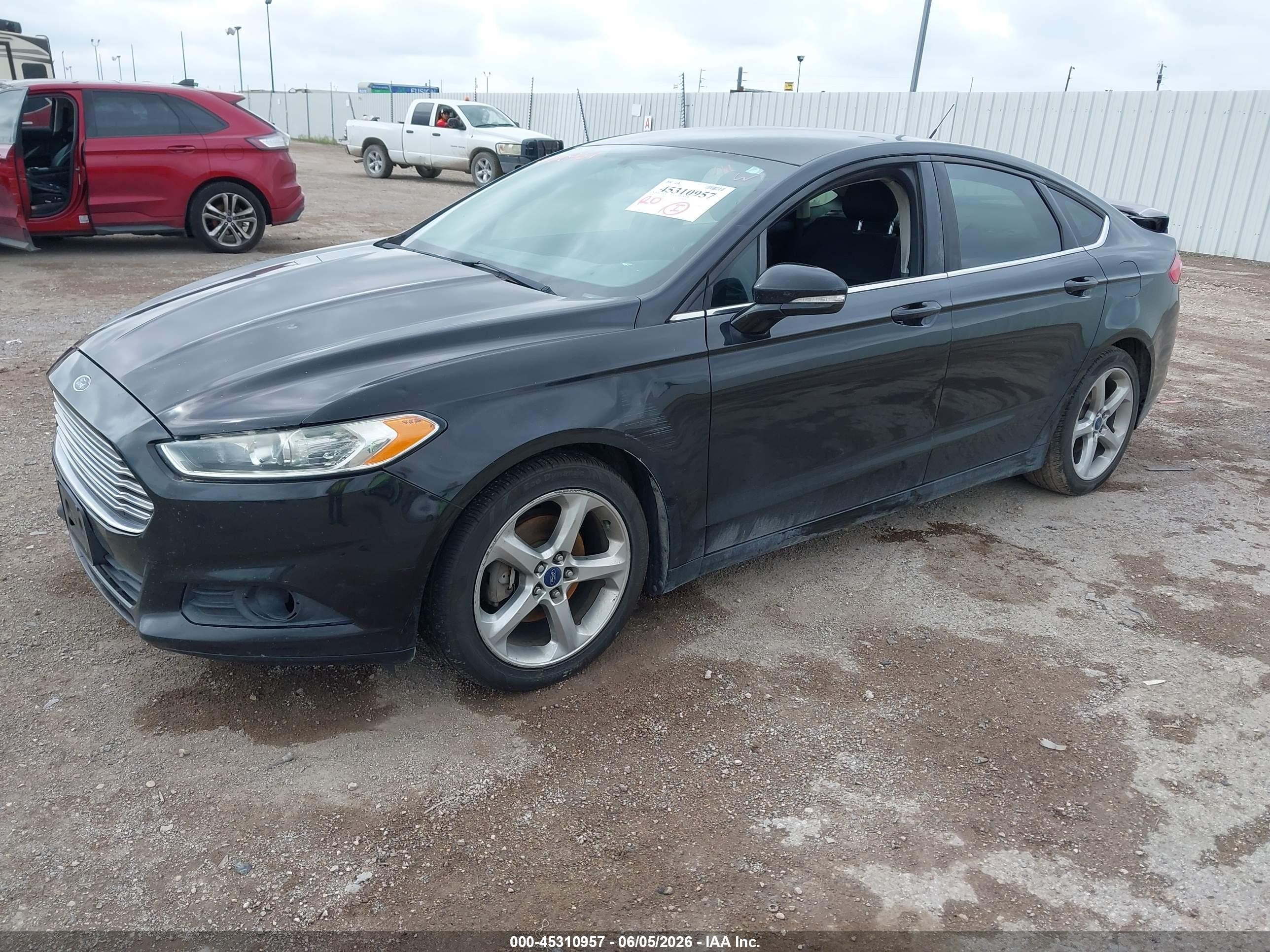 2014 Ford Fusion Se Black vin: 1FA6P0H74E5351890