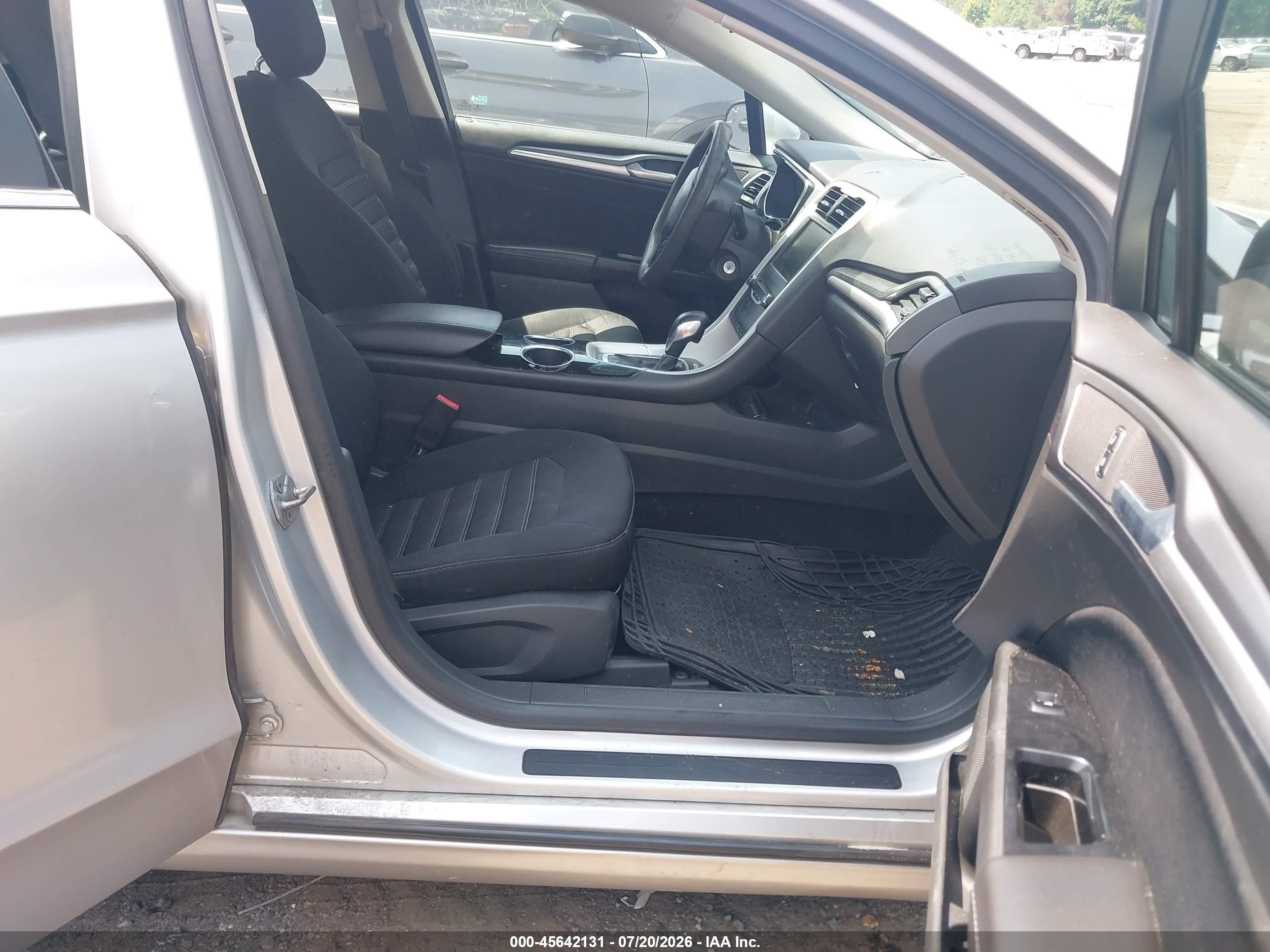 2014 Ford Fusion Se Silver vin: 1FA6P0H74E5353624
