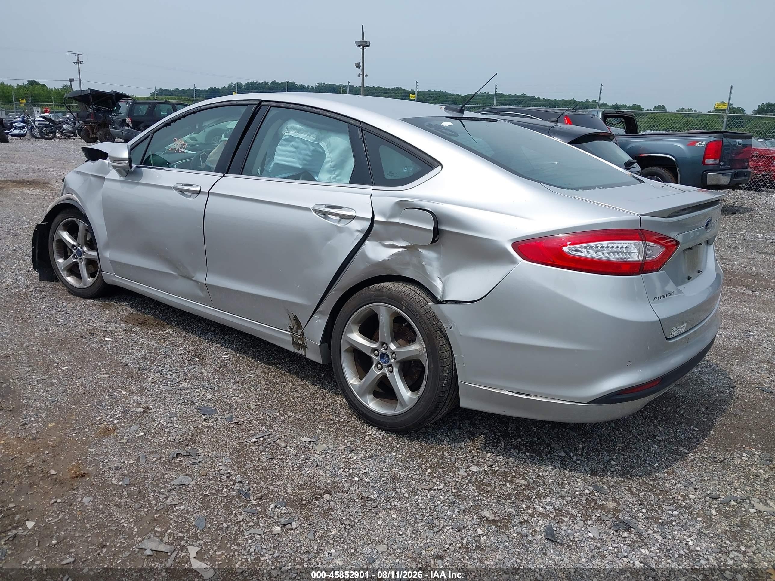 2015 Ford Fusion Se Silver vin: 1FA6P0H74F5111000