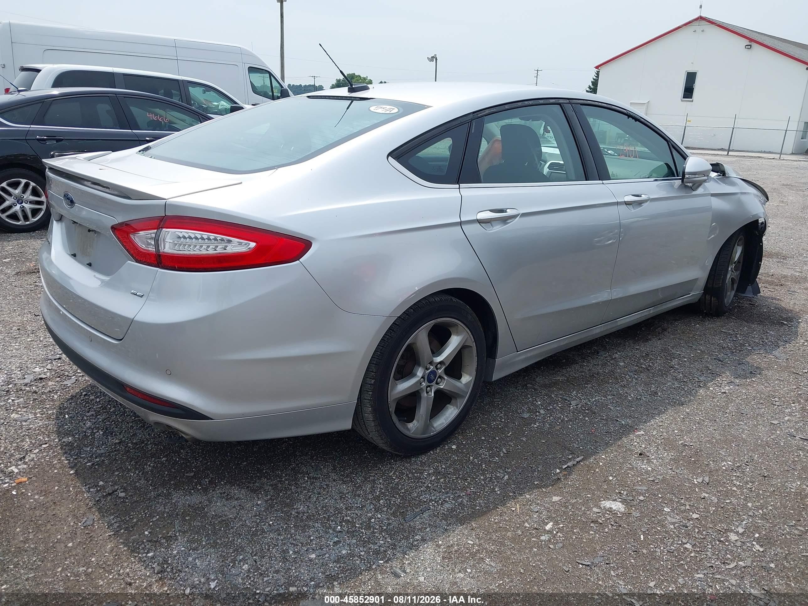 2015 Ford Fusion Se Silver vin: 1FA6P0H74F5111000