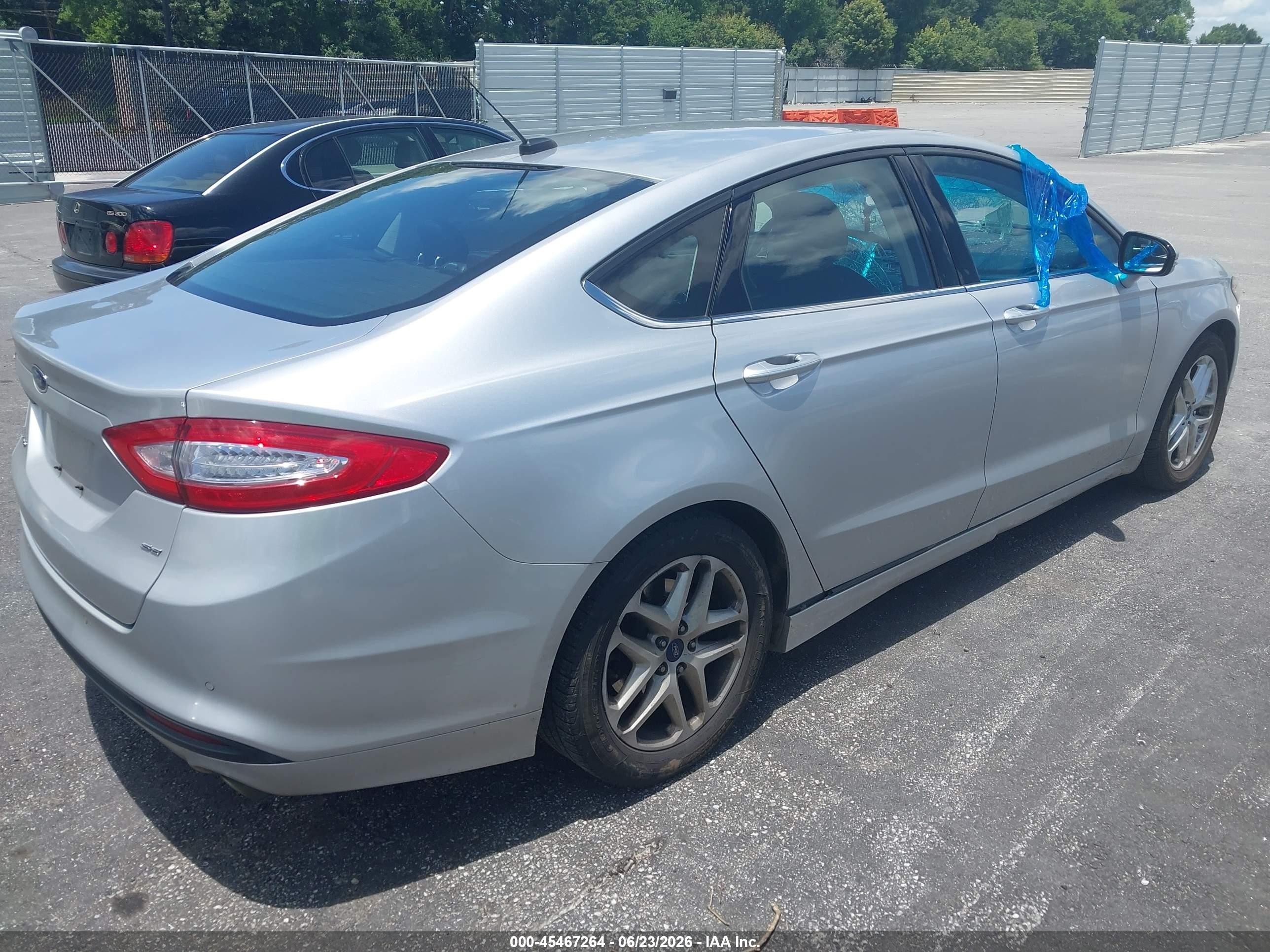2015 Ford Fusion Se Silver vin: 1FA6P0H74F5114480