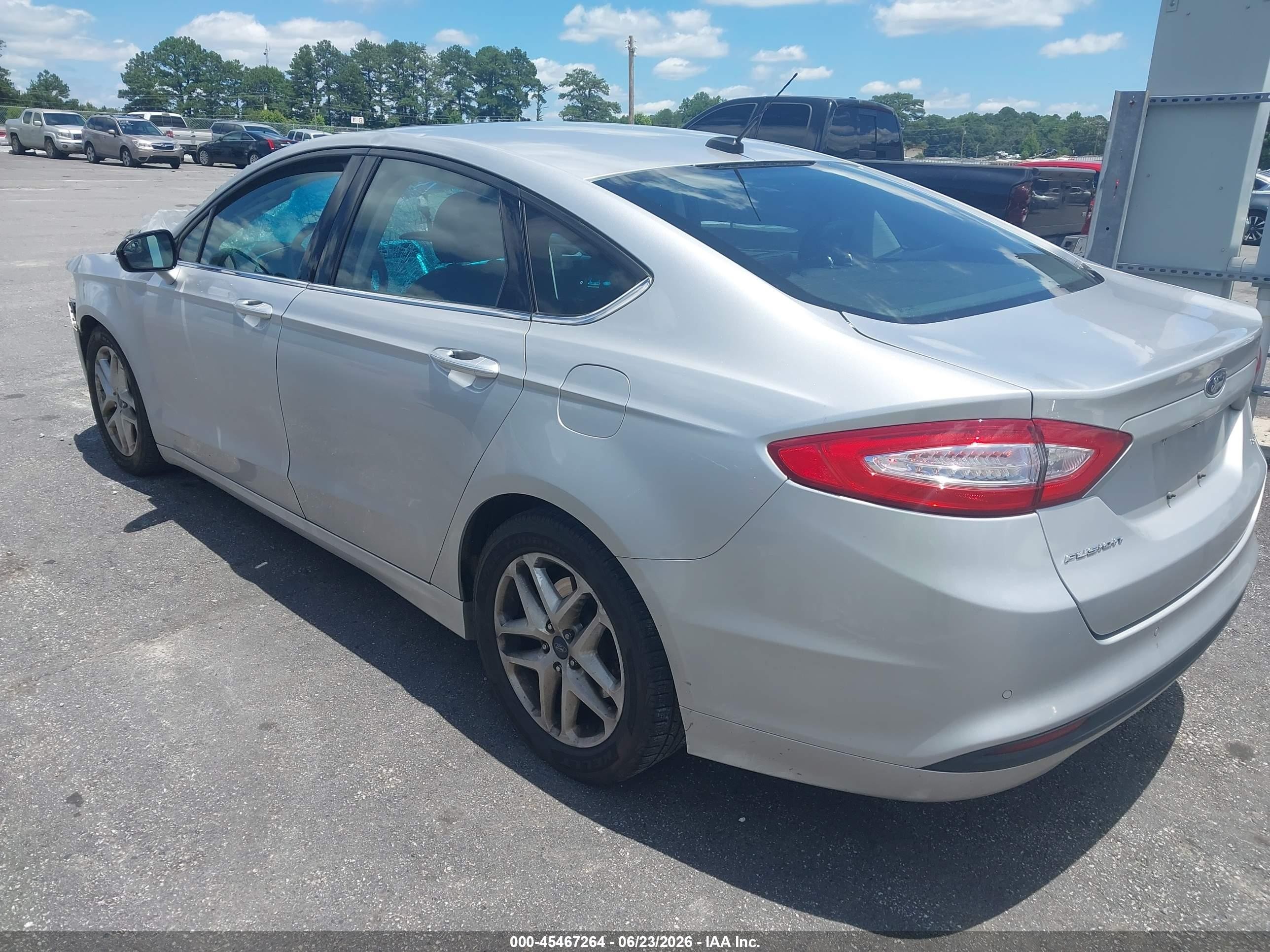 2015 Ford Fusion Se Silver vin: 1FA6P0H74F5114480