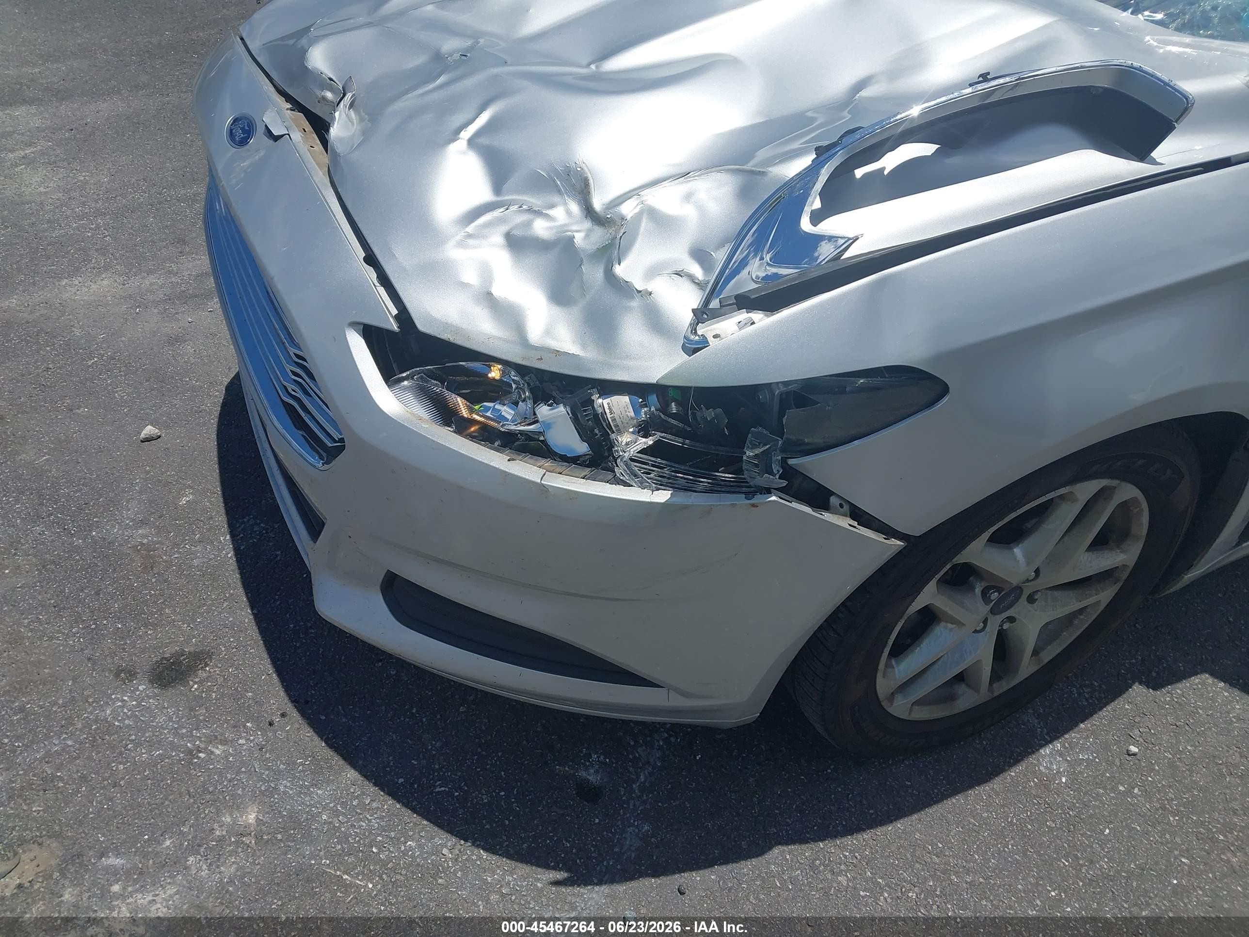 2015 Ford Fusion Se Silver vin: 1FA6P0H74F5114480