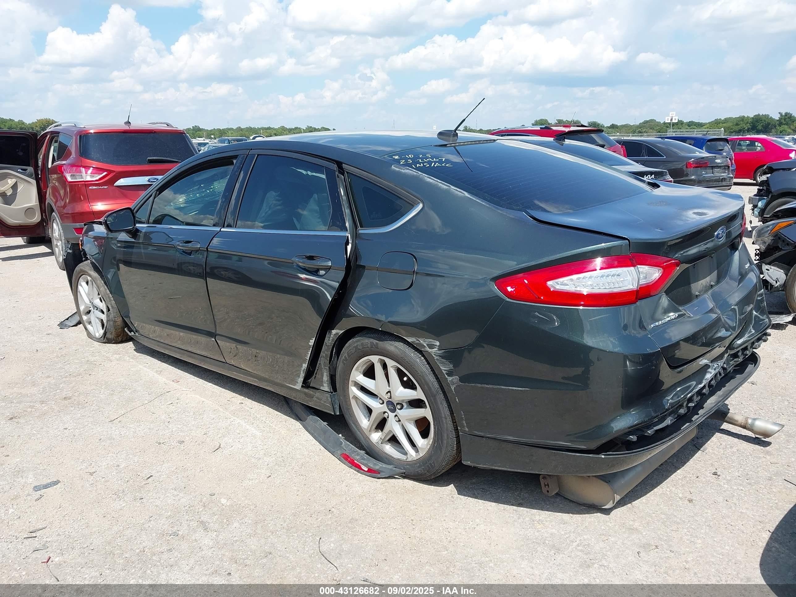2015 Ford Fusion Se Green vin: 1FA6P0H74F5114771