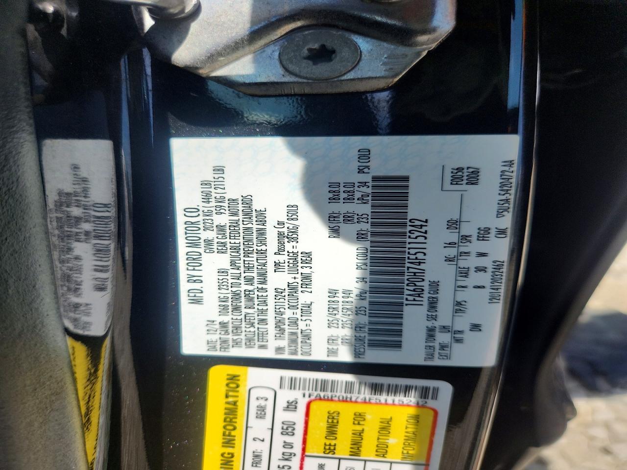 2015 Ford Fusion Se Black vin: 1FA6P0H74F5115242