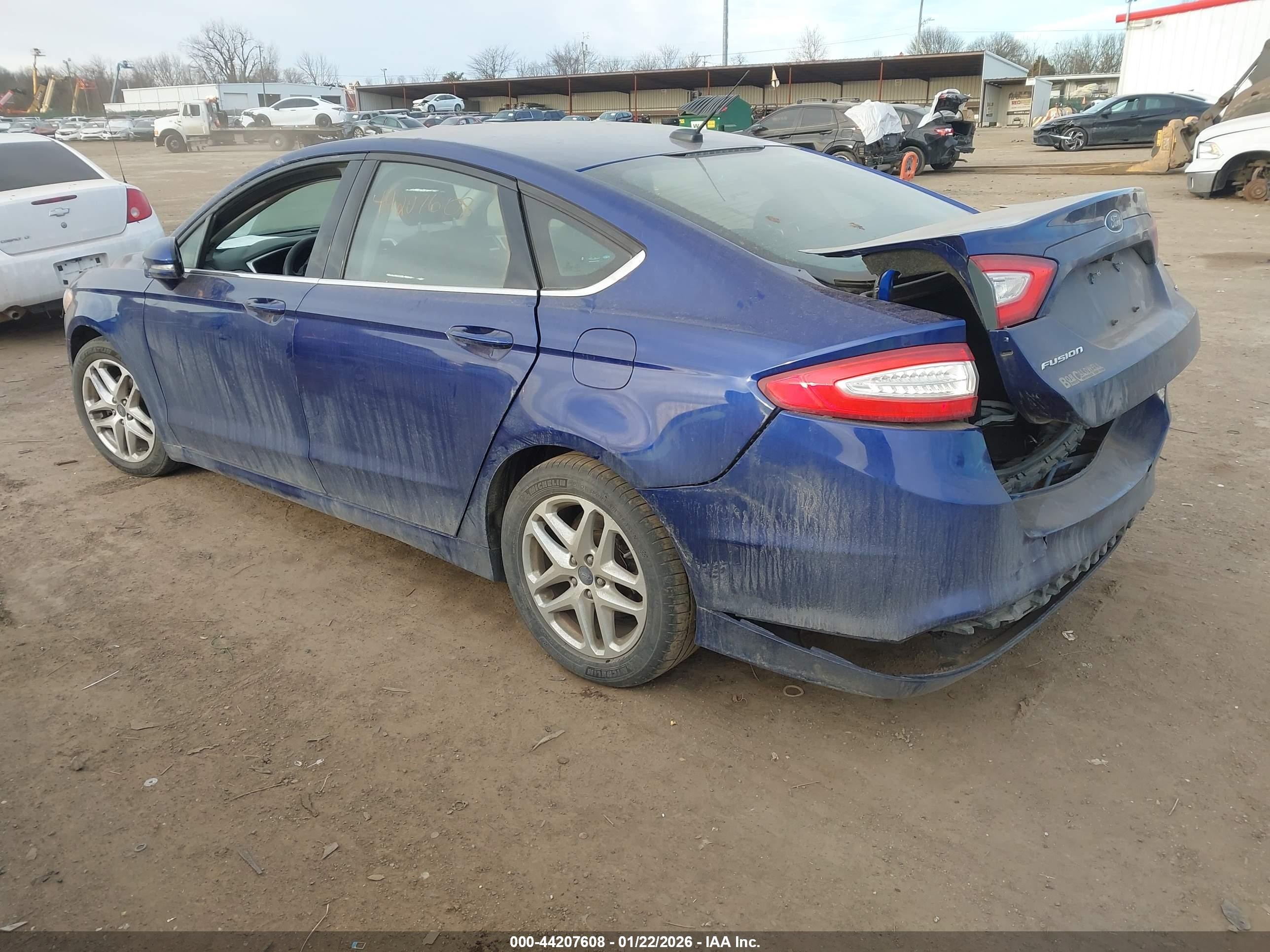 2015 Ford Fusion Se Blue vin: 1FA6P0H74F5125690