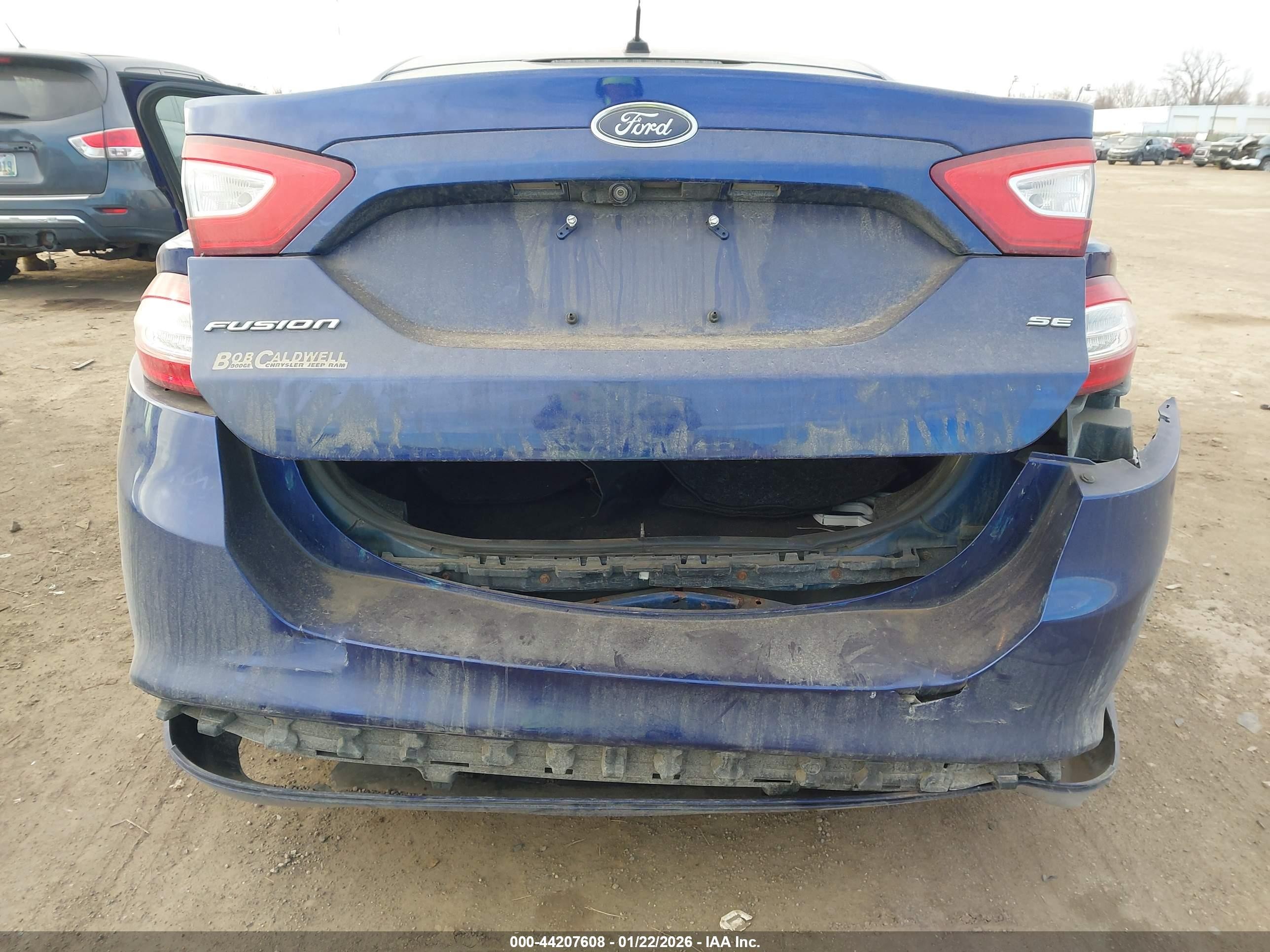 2015 Ford Fusion Se Blue vin: 1FA6P0H74F5125690