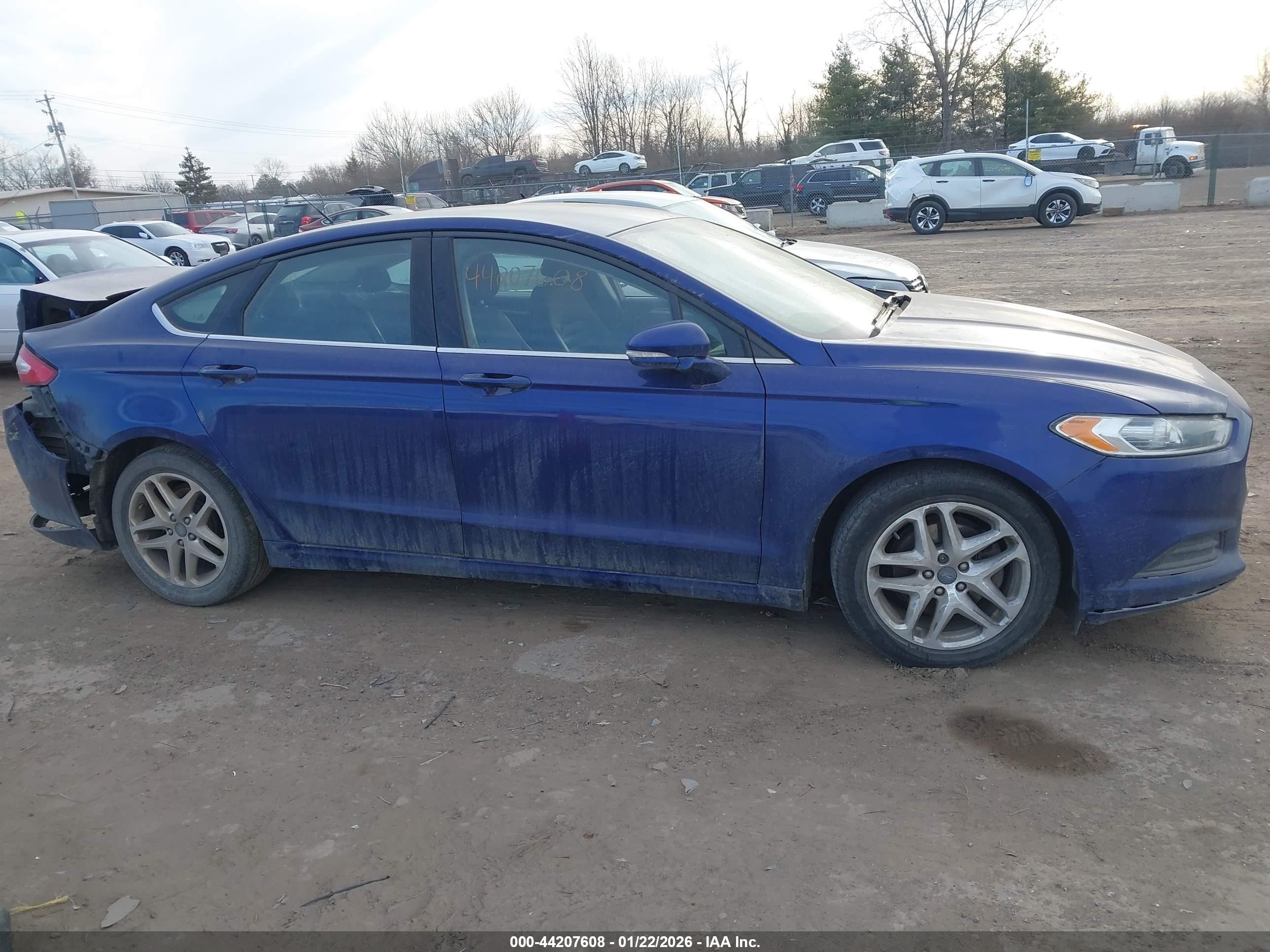 2015 Ford Fusion Se Blue vin: 1FA6P0H74F5125690