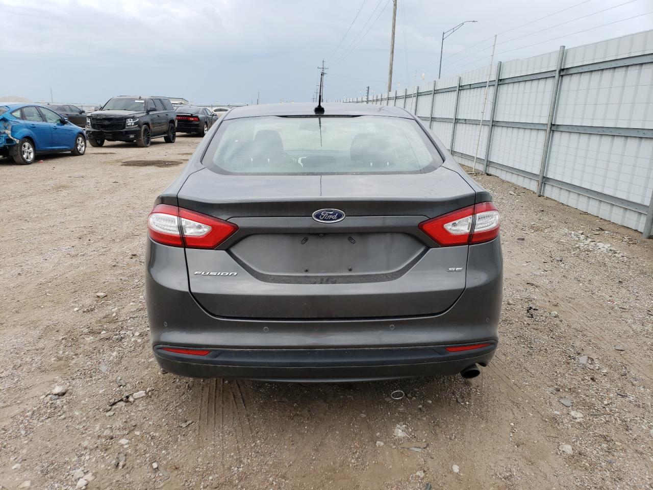 2016 Ford Fusion Se Gray vin: 1FA6P0H74G5133824