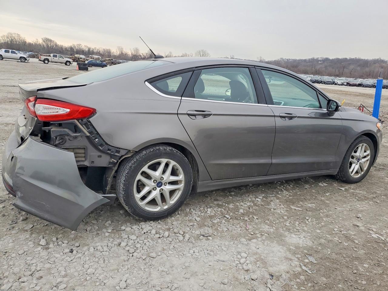 2014 Ford Fusion Se Gray vin: 1FA6P0H75E5383683