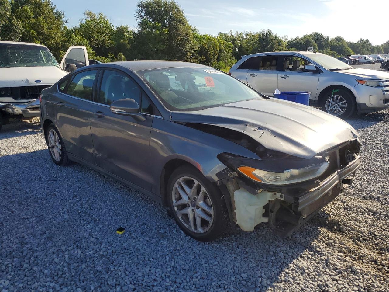 2014 Ford Fusion Se Gray vin: 1FA6P0H75E5387684