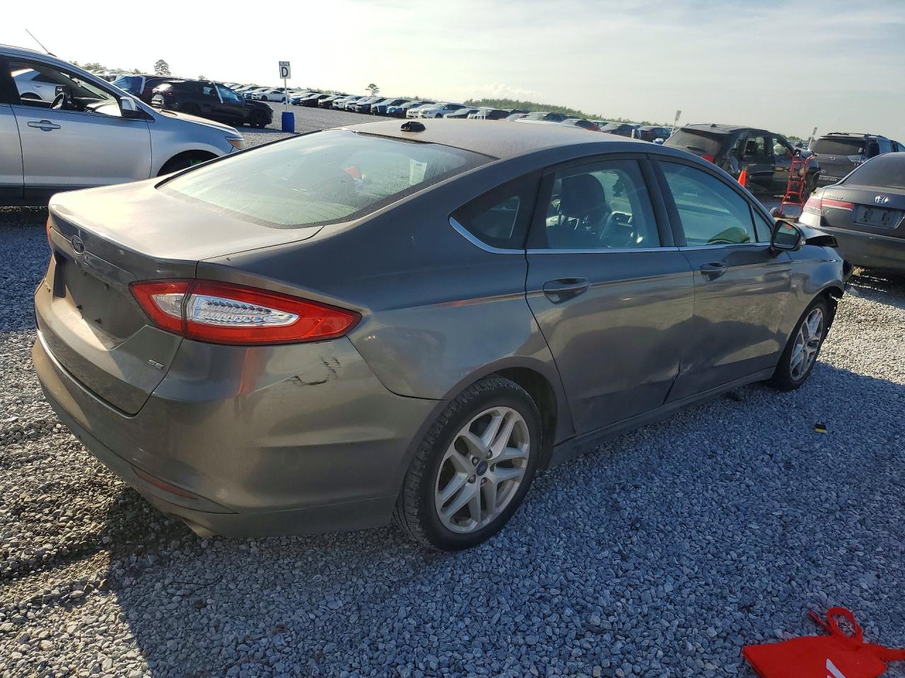 2014 Ford Fusion Se Gray vin: 1FA6P0H75E5387684