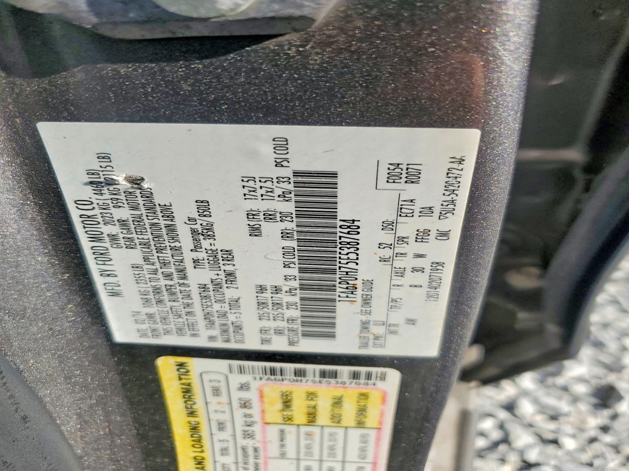 2014 Ford Fusion Se Gray vin: 1FA6P0H75E5387684