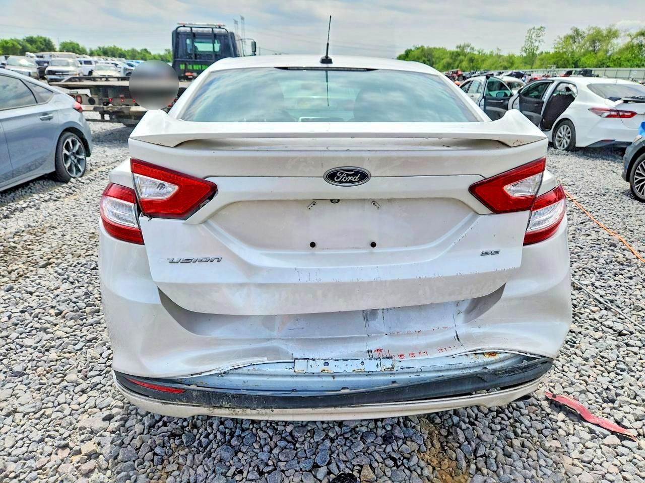 2014 Ford Fusion Se White vin: 1FA6P0H75E5401888