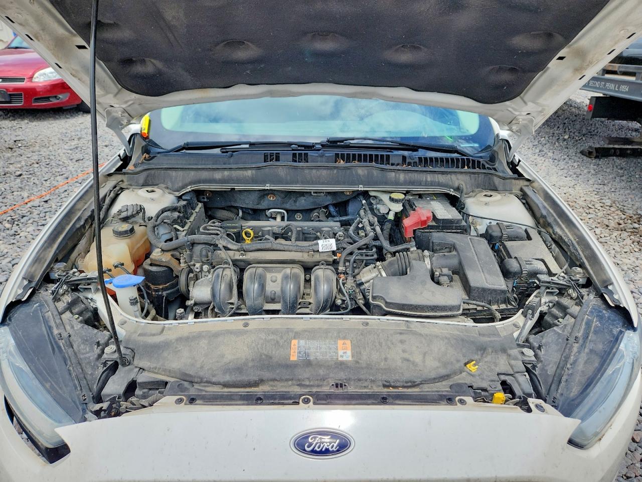 2014 Ford Fusion Se White vin: 1FA6P0H75E5401888