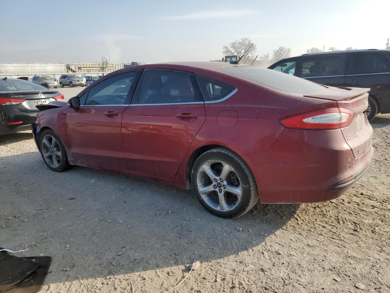 2014 Ford Fusion Se Red vin: 1FA6P0H75E5403754