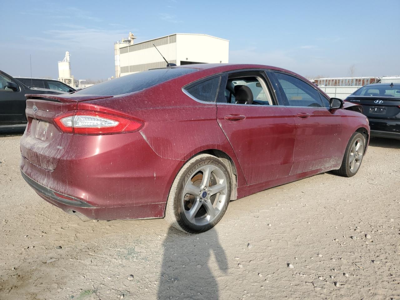 2014 Ford Fusion Se Red vin: 1FA6P0H75E5403754