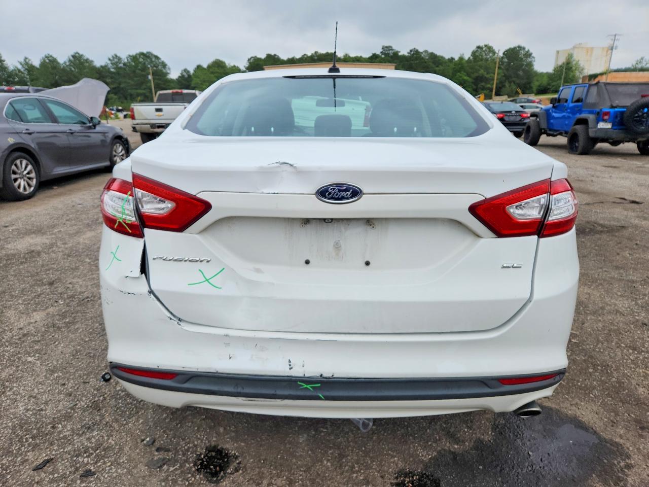 2015 Ford Fusion Se White vin: 1FA6P0H75F5122491