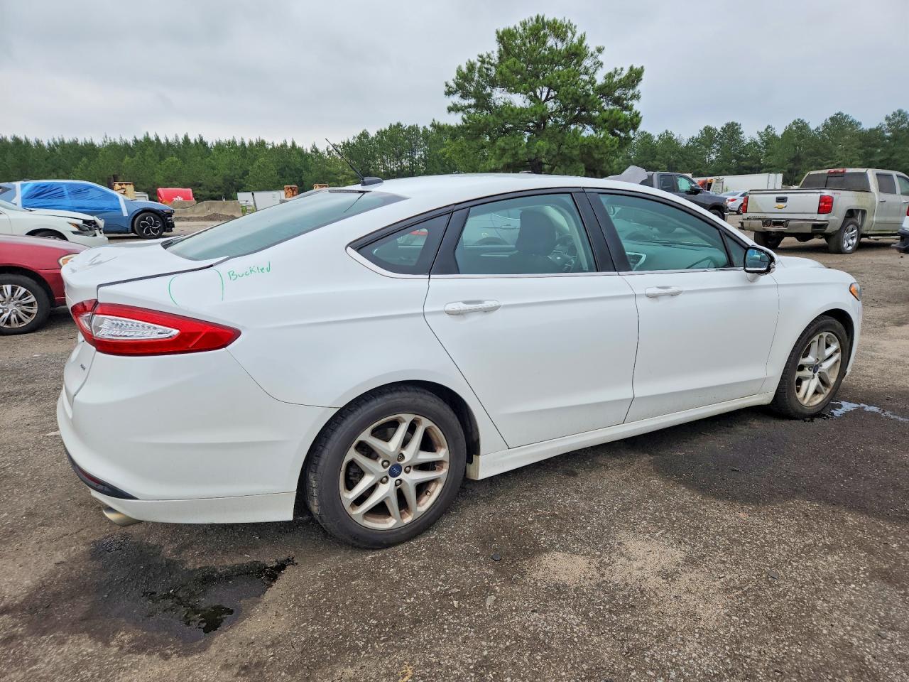 2015 Ford Fusion Se White vin: 1FA6P0H75F5122491