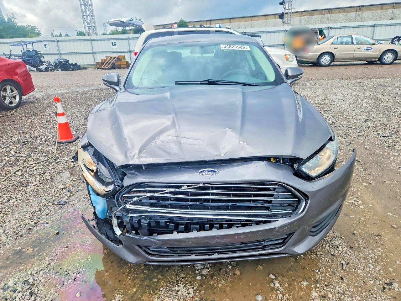 2014 Ford Fusion Se Gray vin: 1FA6P0H76E5359621