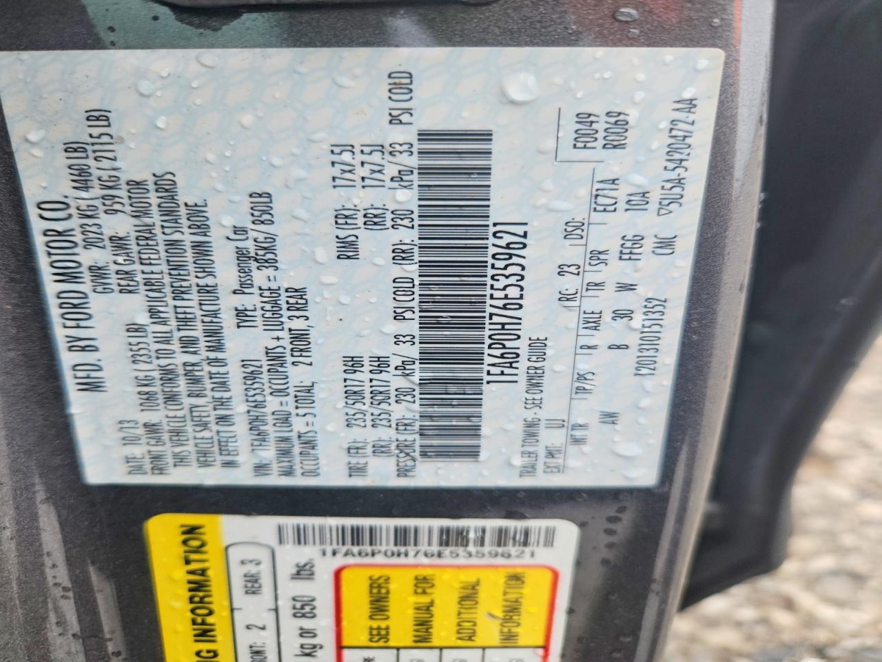 2014 Ford Fusion Se Gray vin: 1FA6P0H76E5359621