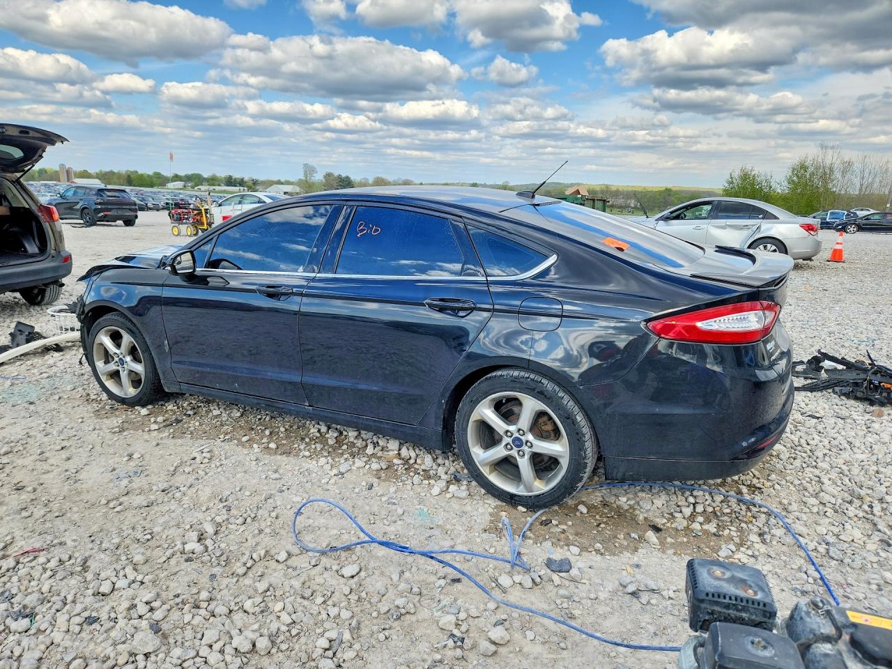 2014 Ford Fusion Se Black vin: 1FA6P0H76E5363796