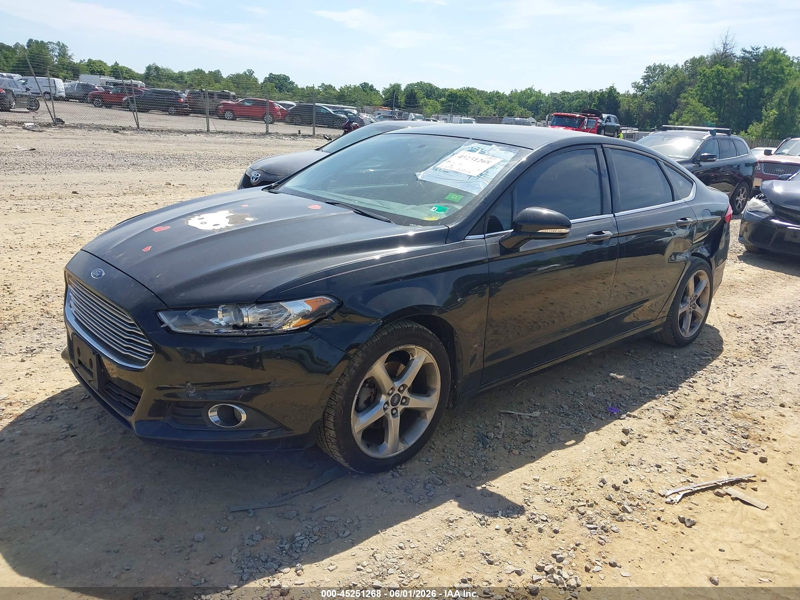 2014 Ford Fusion Se Черный vin: 1FA6P0H76E5370229