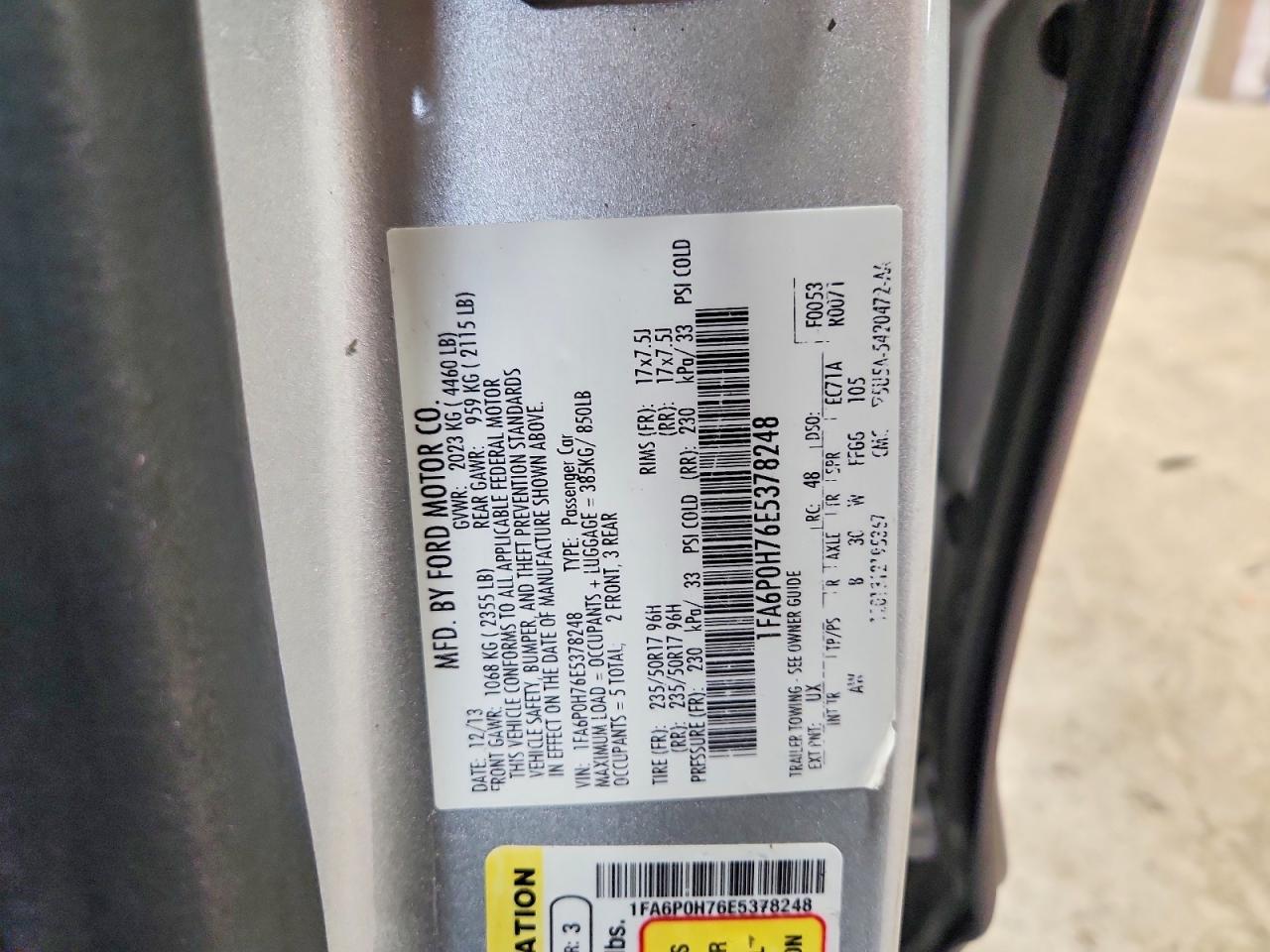 2014 Ford Fusion Se Серебряный vin: 1FA6P0H76E5378248