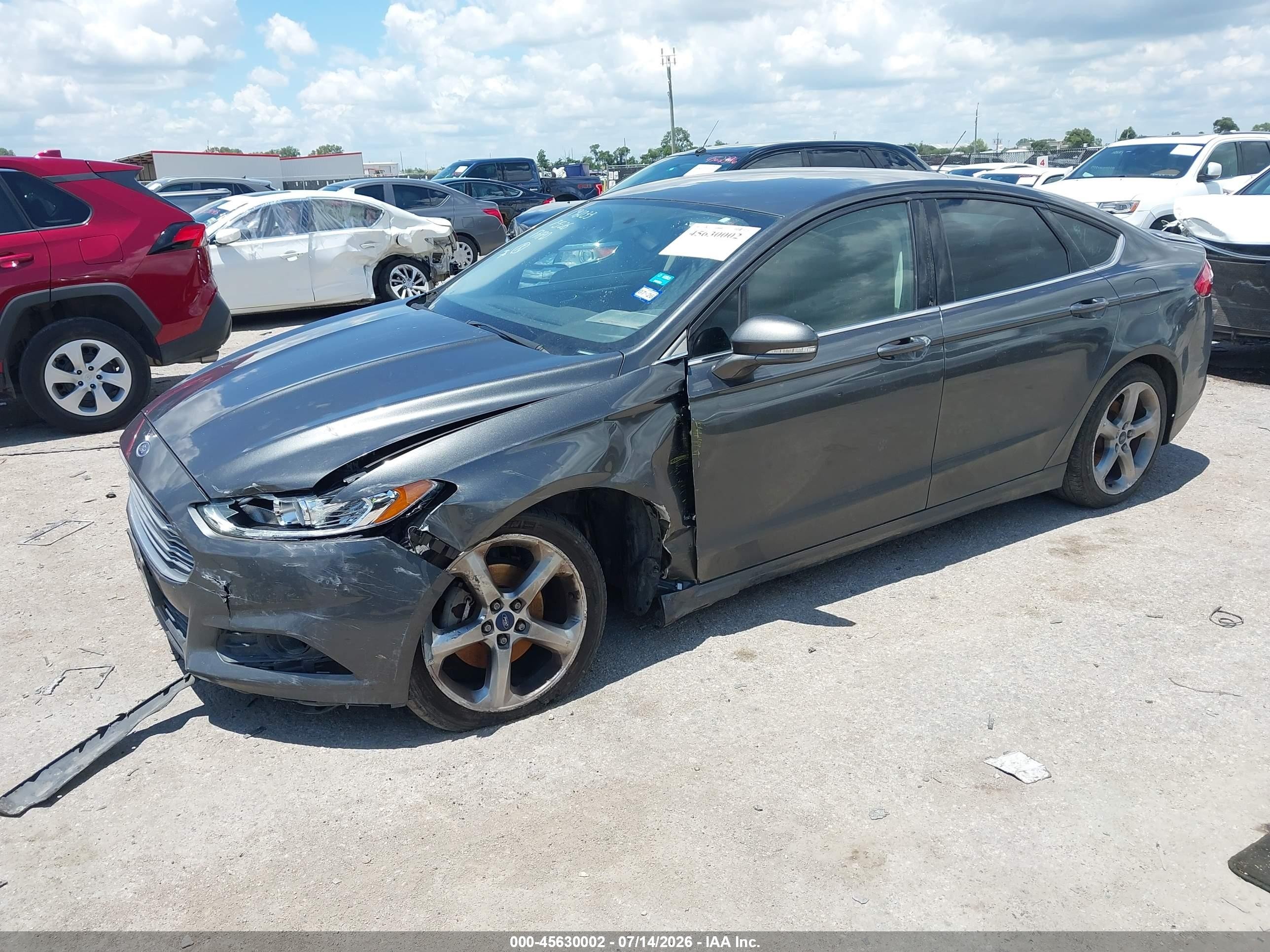2015 Ford Fusion Se Gray vin: 1FA6P0H76F5106638