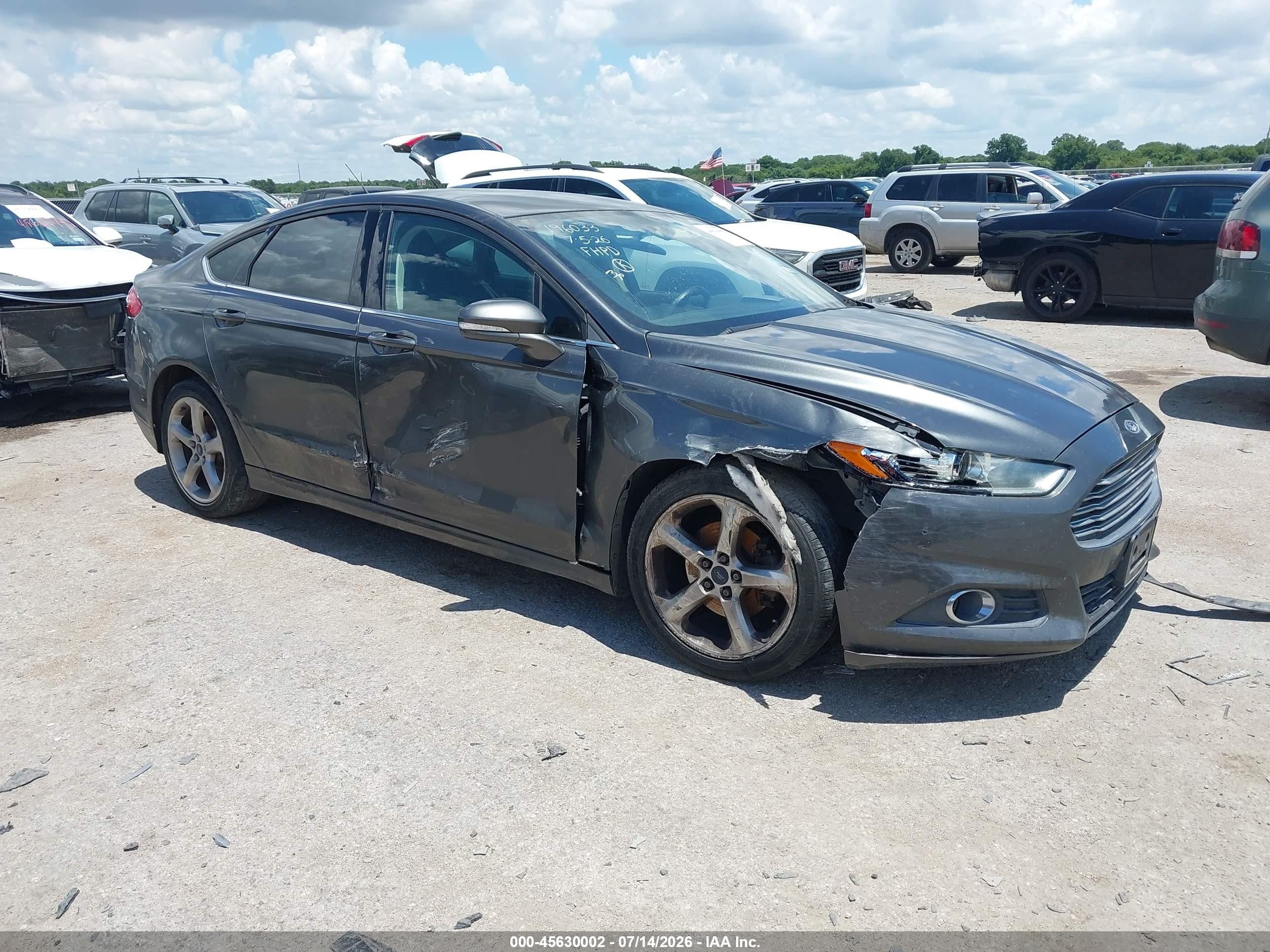 2015 Ford Fusion Se Gray vin: 1FA6P0H76F5106638
