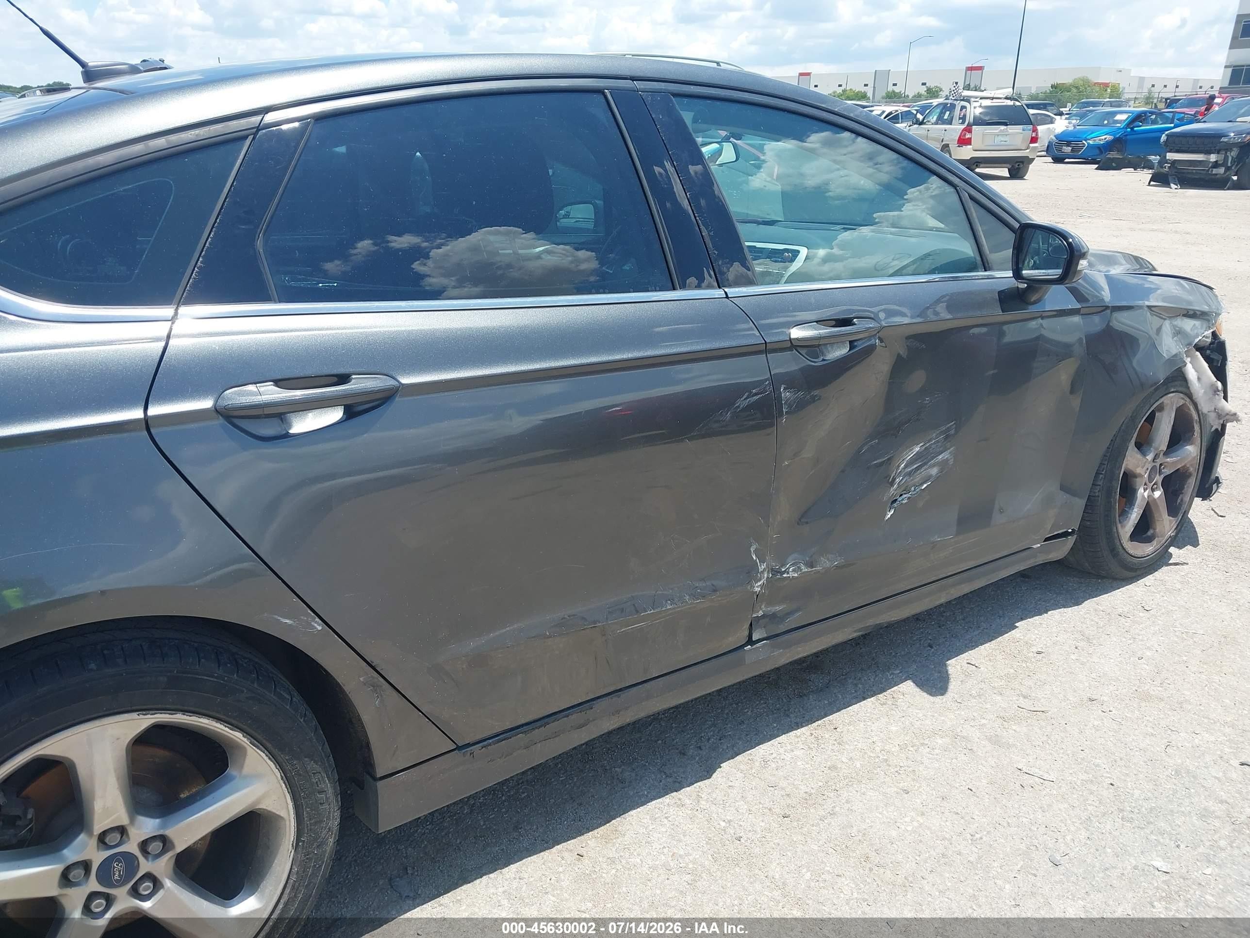 2015 Ford Fusion Se Gray vin: 1FA6P0H76F5106638