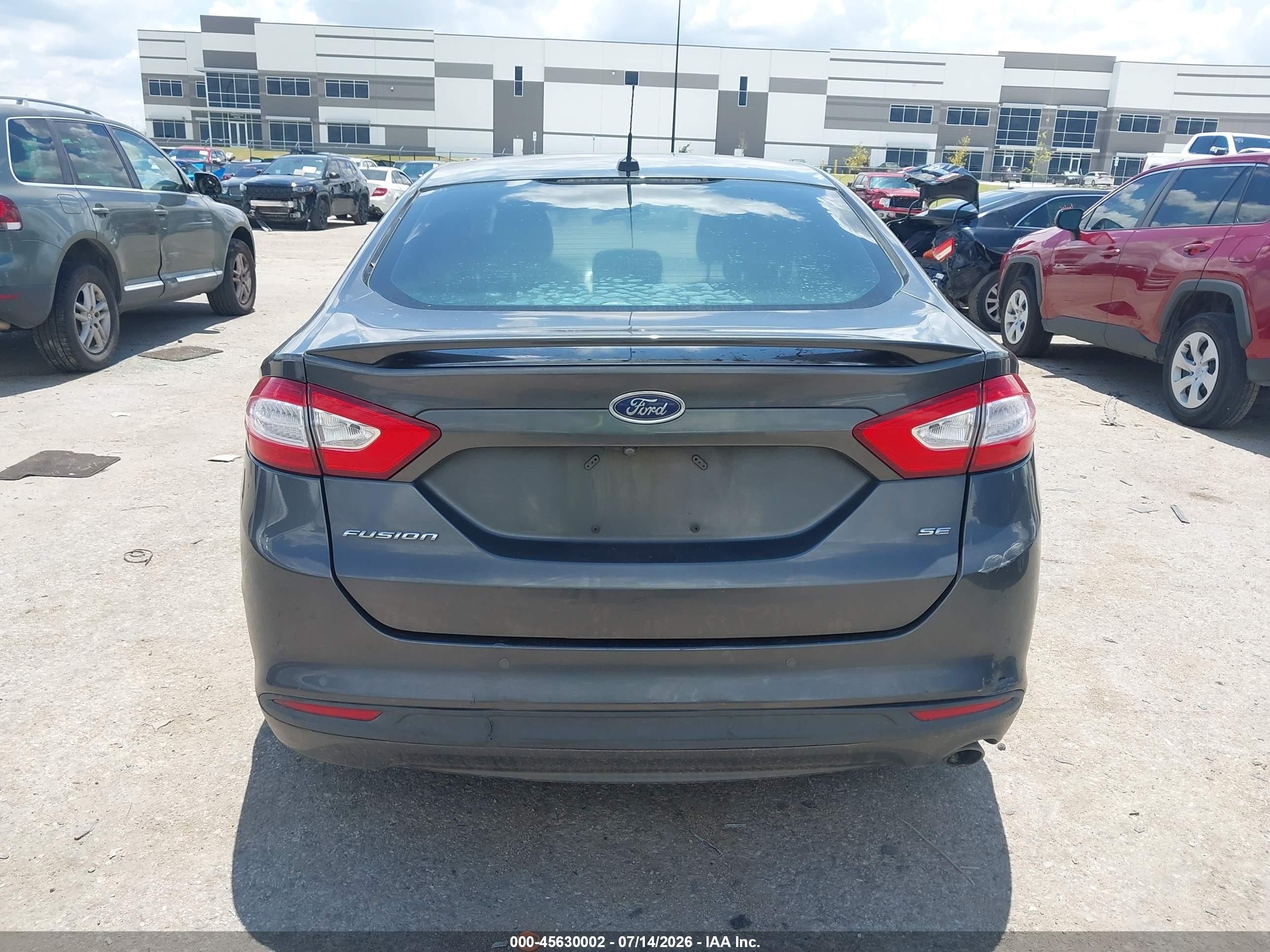 2015 Ford Fusion Se Gray vin: 1FA6P0H76F5106638