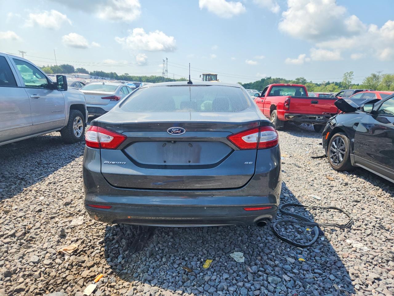 2015 Ford Fusion Se Gray vin: 1FA6P0H76F5108762